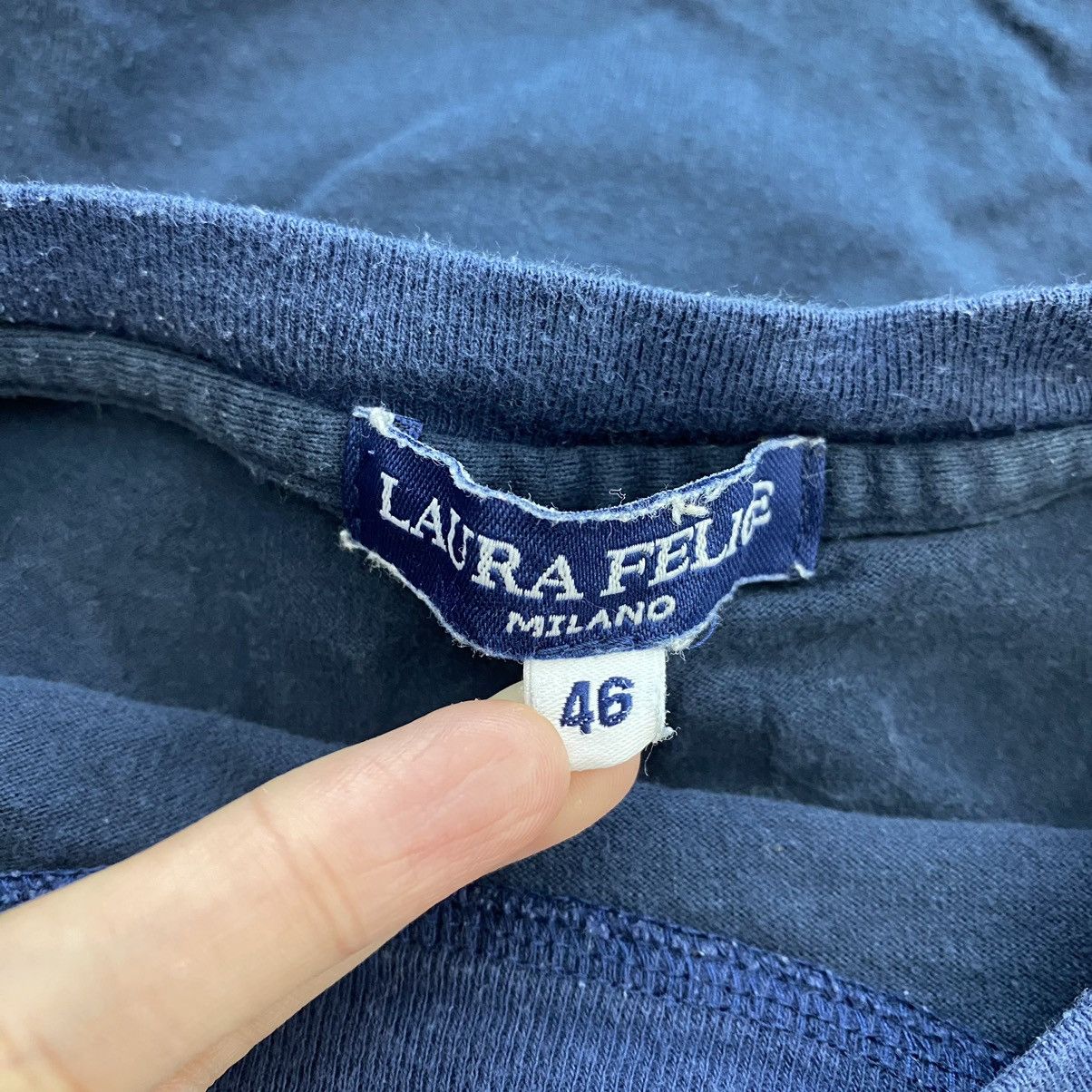 Japanese Brand LAURA FELICE MILANO Japan Brand Love Print Blue Short Sleeve Size US S / EU 44-46 / 1 - 6 Thumbnail