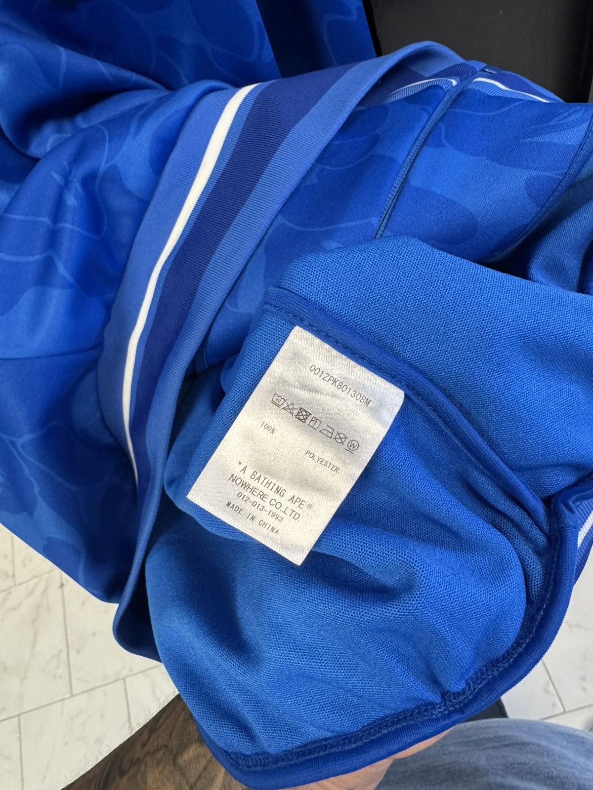 Other Blue Bape Solid Camo Full Zip Shark Hoodie Size Large Size US L / EU 52-54 / 3 - 5 Thumbnail