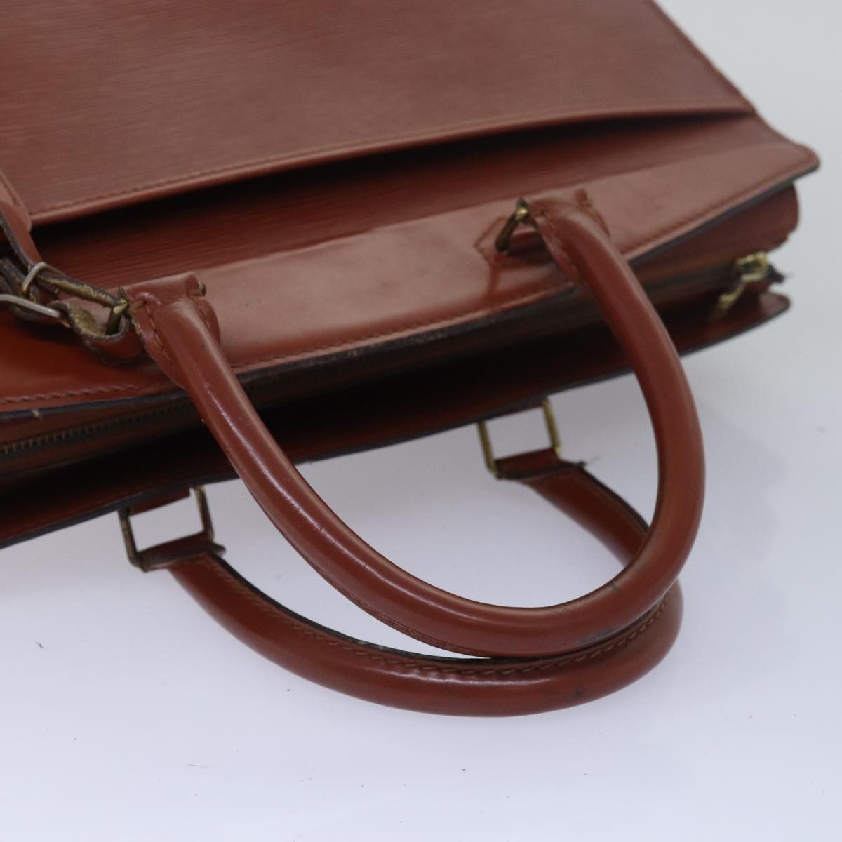 Louis Vuitton LOUIS VUITTON Epi Riviera Hand Bag Brown M48183 Size ONE SIZE - 7 Thumbnail