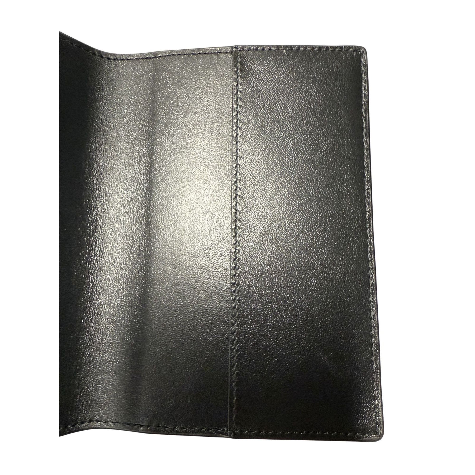 Balenciaga Balenciaga Black Leather Passport Holder W/ Gold Embossed Lo Size ONE SIZE - 5 Thumbnail