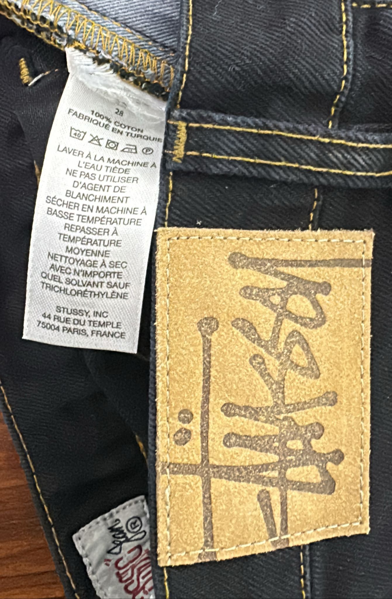 Stussy × Vintage Stüssy Classic Jean Size 28 Black Size US 28 / EU 44 - 7 Thumbnail