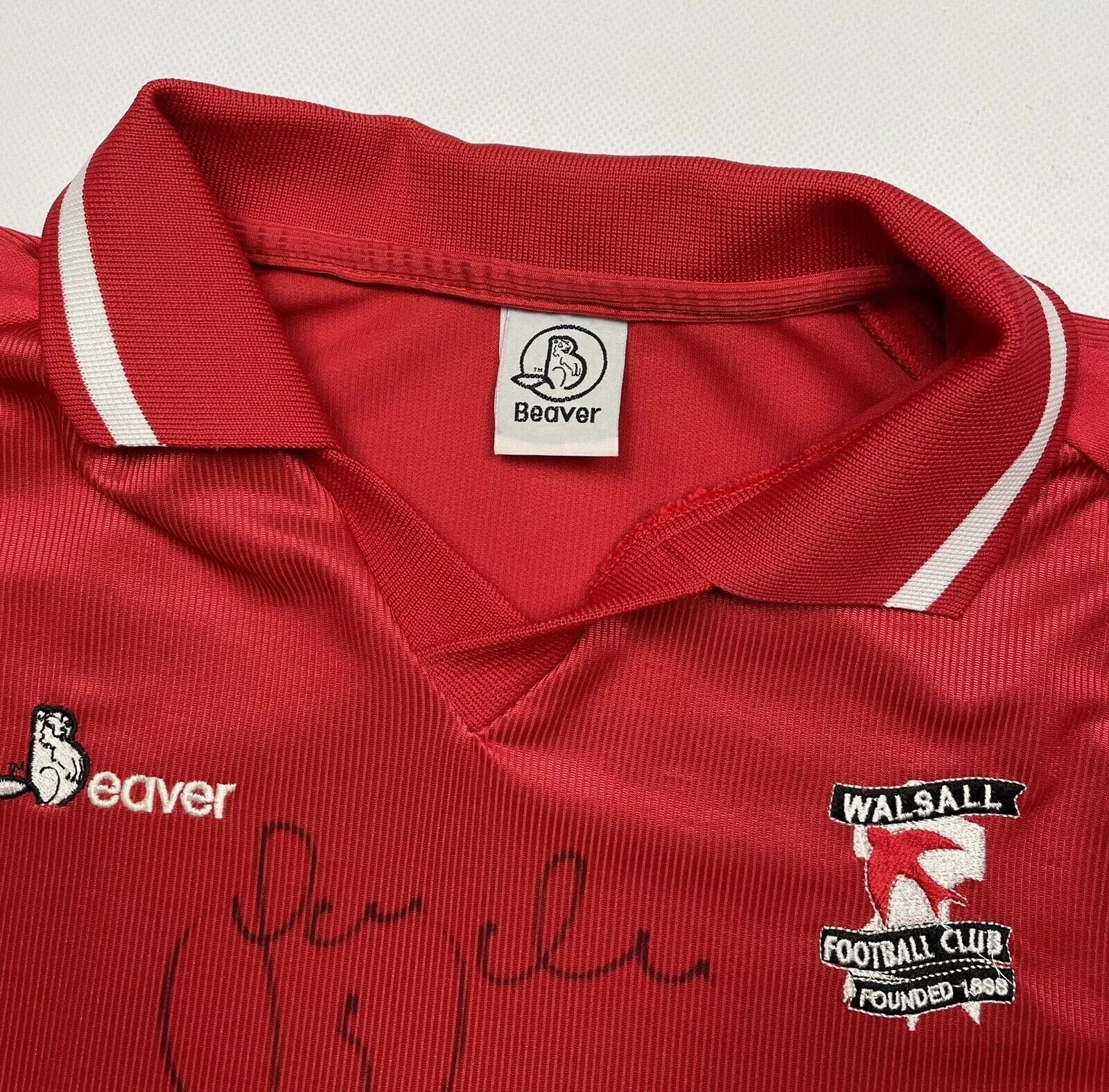 Vintage VINTAGE WALSALL 2001 2002 HOME JERSEY SHIRT SOCCER SIGNED Size US M / EU 48-50 / 2 - 10 Thumbnail