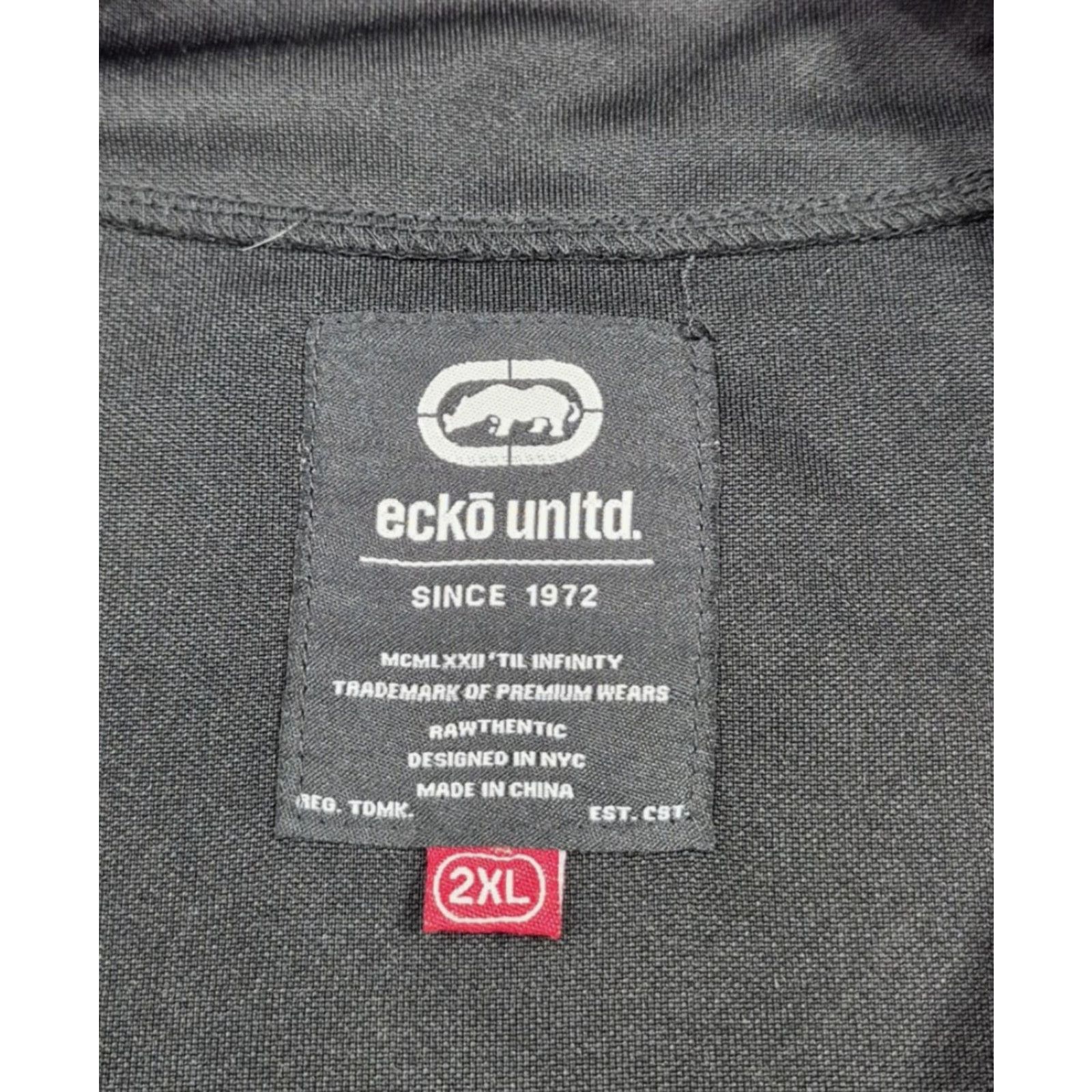 Ecko Unltd. Ecko Unltd Jersey Mens 2XL Black Button Baseball Since 1972 Graphic Logo Jersey 2XL Mens Black Graphic Print Sports Hip Hop 80s 90s Brand Clothing Size US XXL / EU 58 / 5 - 4 Thumbnail