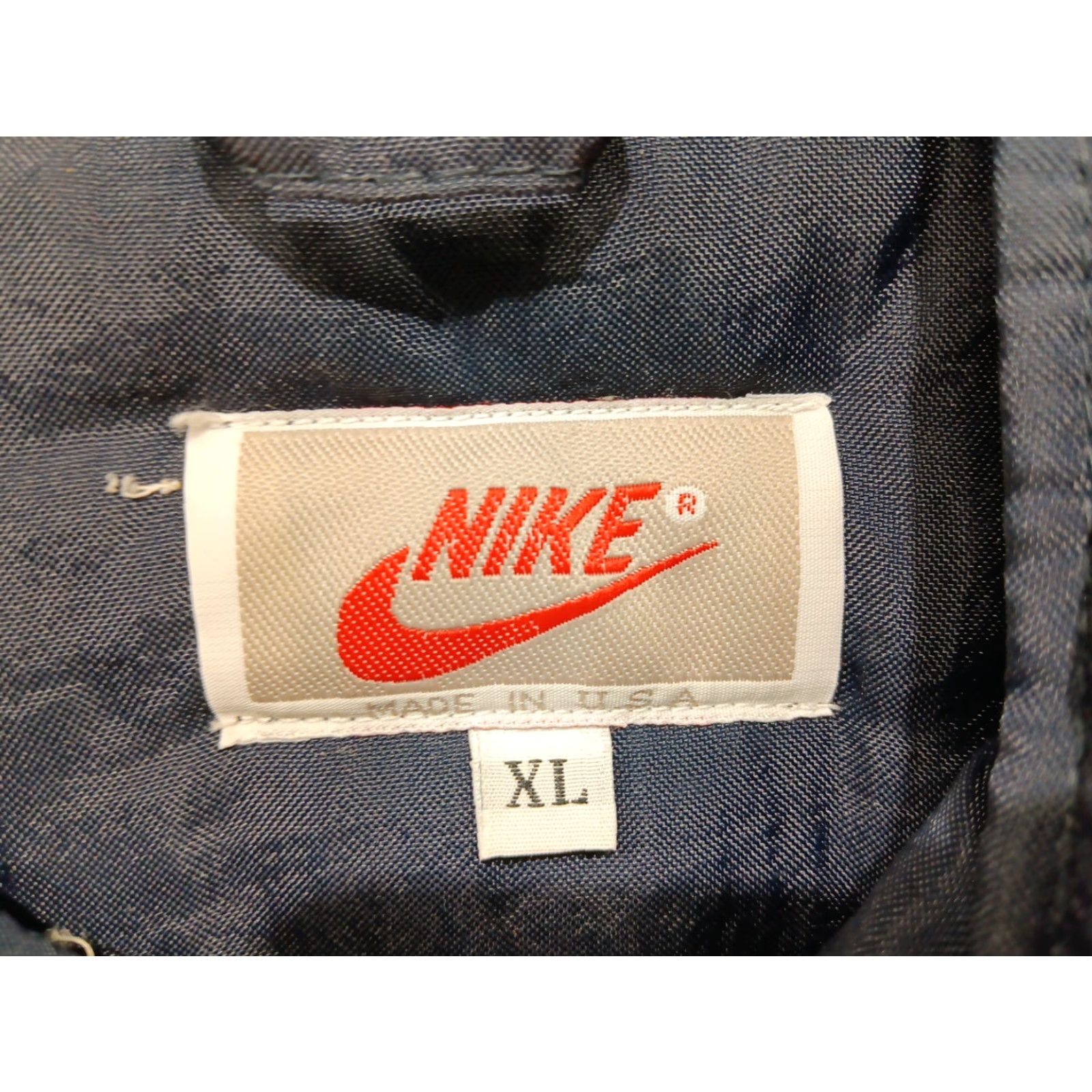 Nike VTG Nike Jacket 90s Mens XL Blue Gray Quilted Lined Full Zip Nylon Softshell Bomber Jacket Big Swoosh USA Size US XL / EU 56 / 4 - 3 Thumbnail