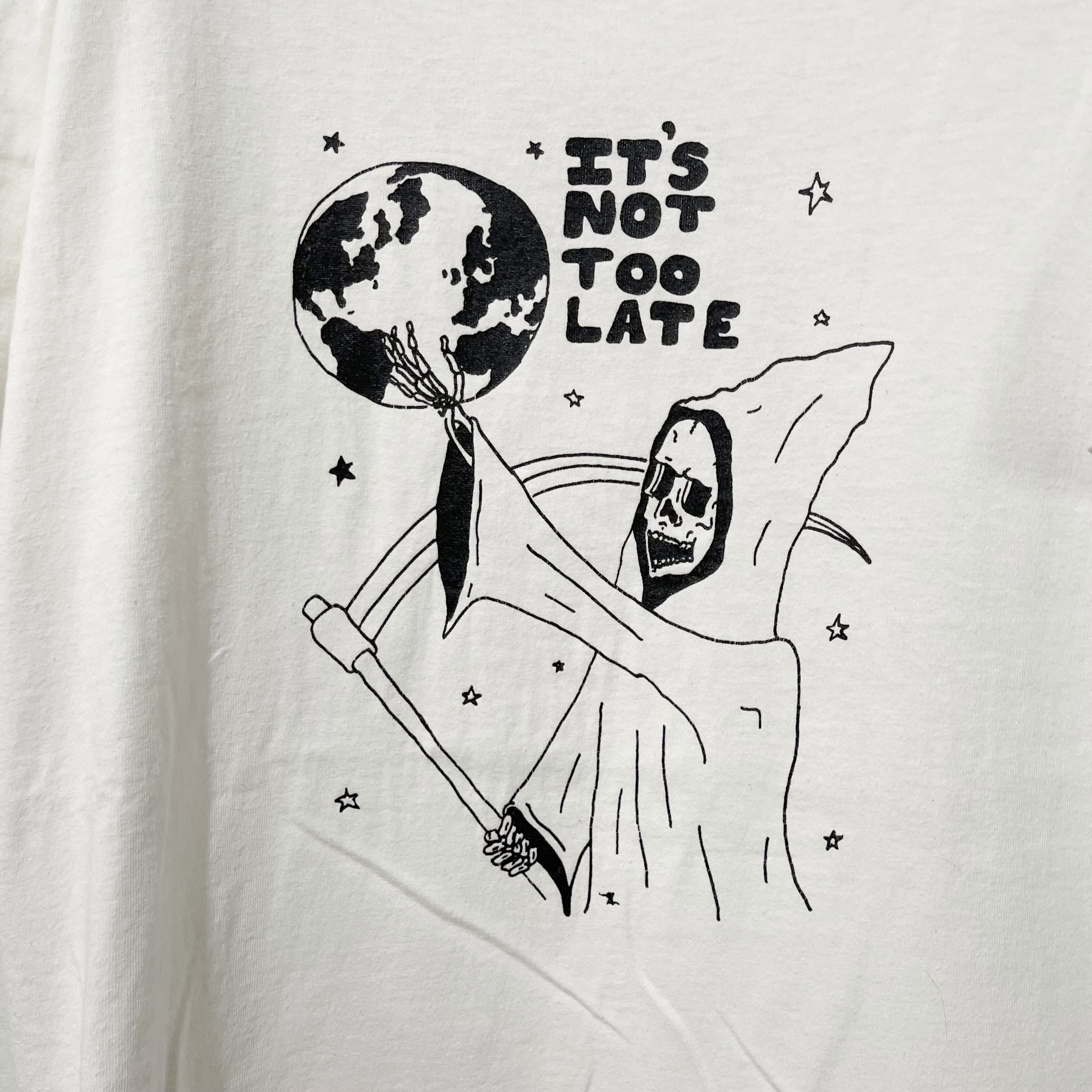 Vintage Vintage 90s It’s Not Too Late T-Shirt Size US L / EU 52-54 / 3 - 2 Thumbnail