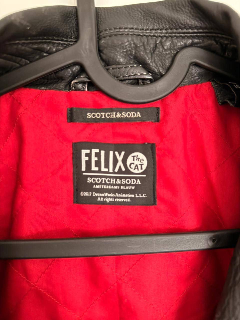 Scotch & Soda Archive Piece - Scotch & Soda x Felix the Cat Leather Jacket Size XS / US 0-2 / IT 36-38 - 5 Thumbnail