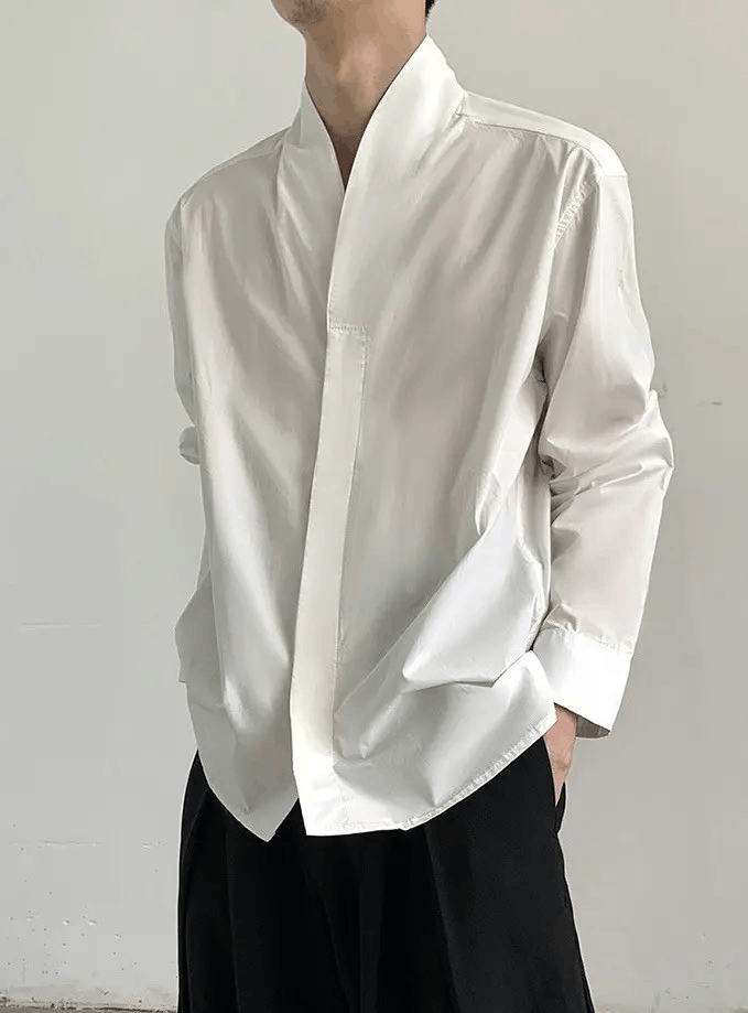 Japanese Brand × Vintage Korean fashion retro cleanfit shirt Size US M / EU 48-50 / 2 - 2 Thumbnail