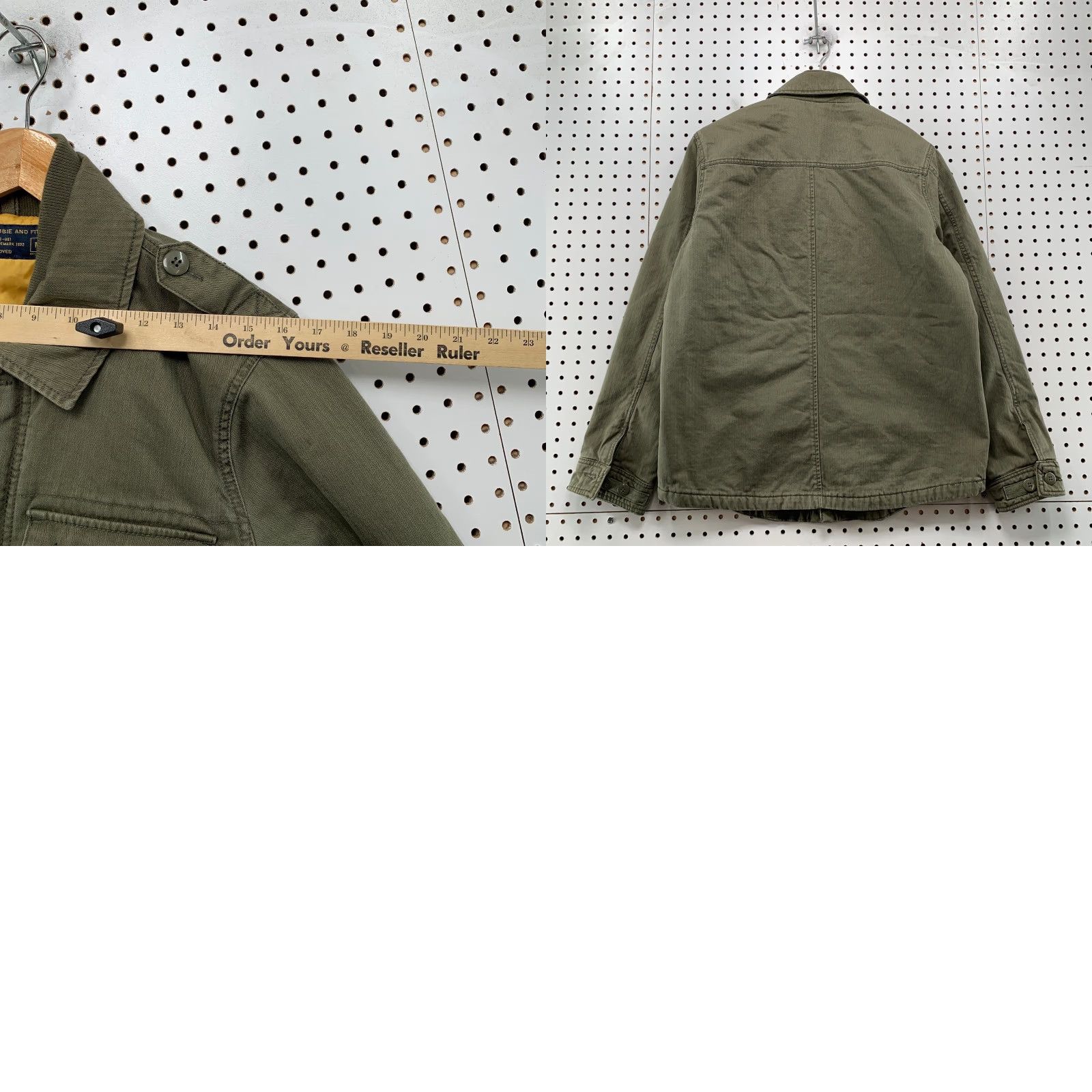 Abercrombie & Fitch VINTAGE Abercrombie & Fitch Military Jacket Mens M Green Lined Size US M / EU 48-50 / 2 - 9 Thumbnail