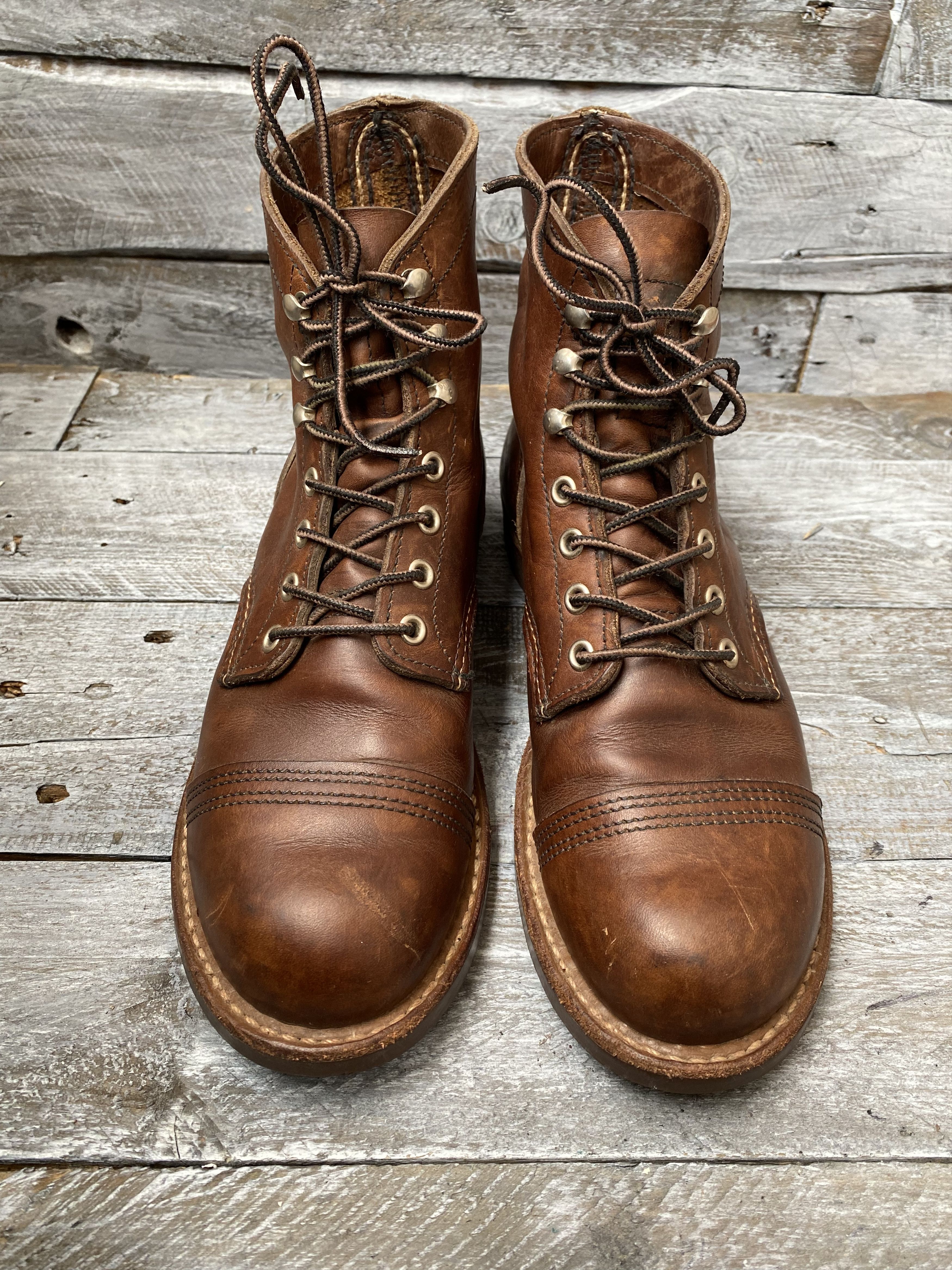 Red Wing Redwing Heritage iron ranger amber harness bootssz 7.5D Size US 7.5 / EU 40-41 - 3 Thumbnail