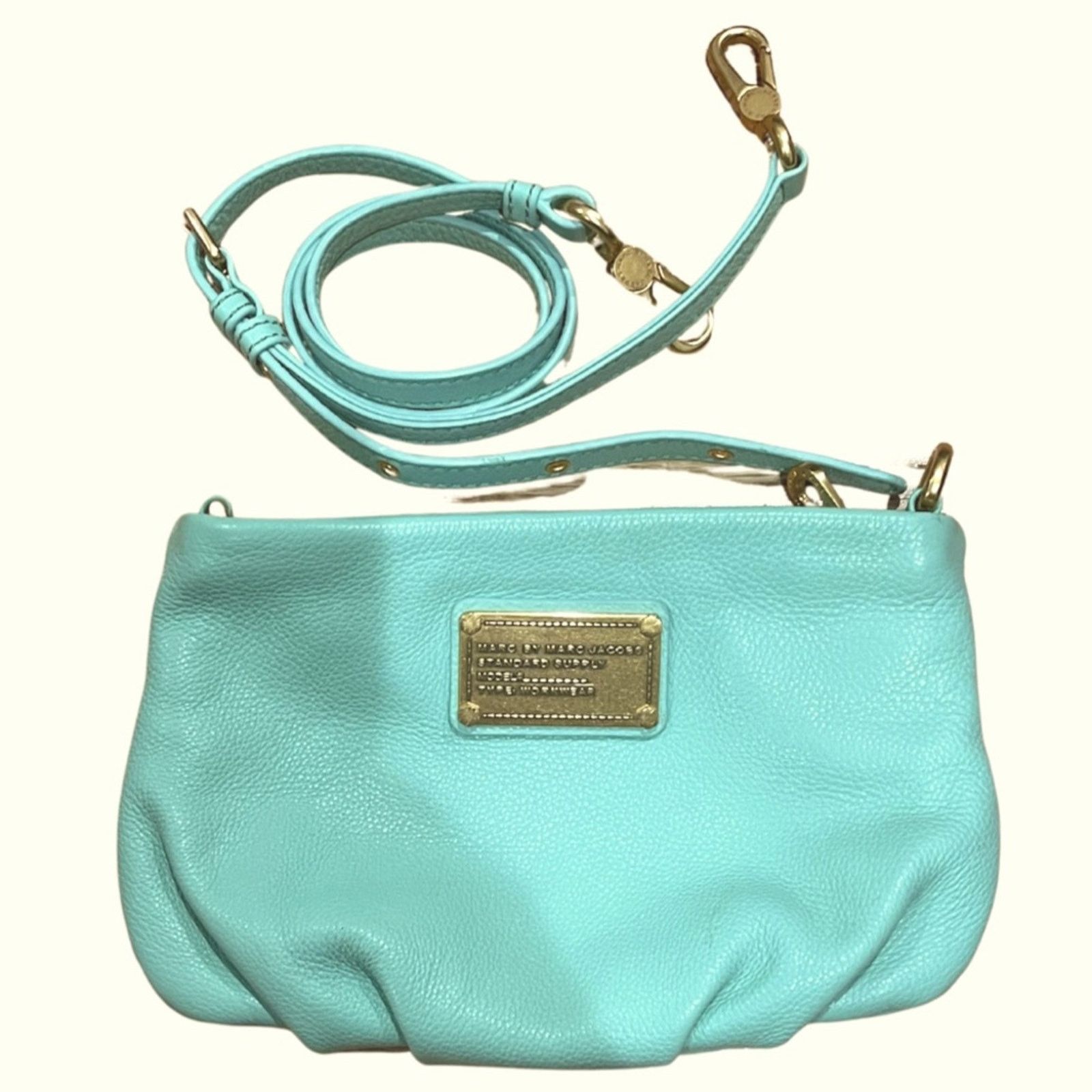 Marc Jacobs MARC JACOBS Mint Leather Classic Q Percy Crossbody Bag Size ONE SIZE - 2 Thumbnail