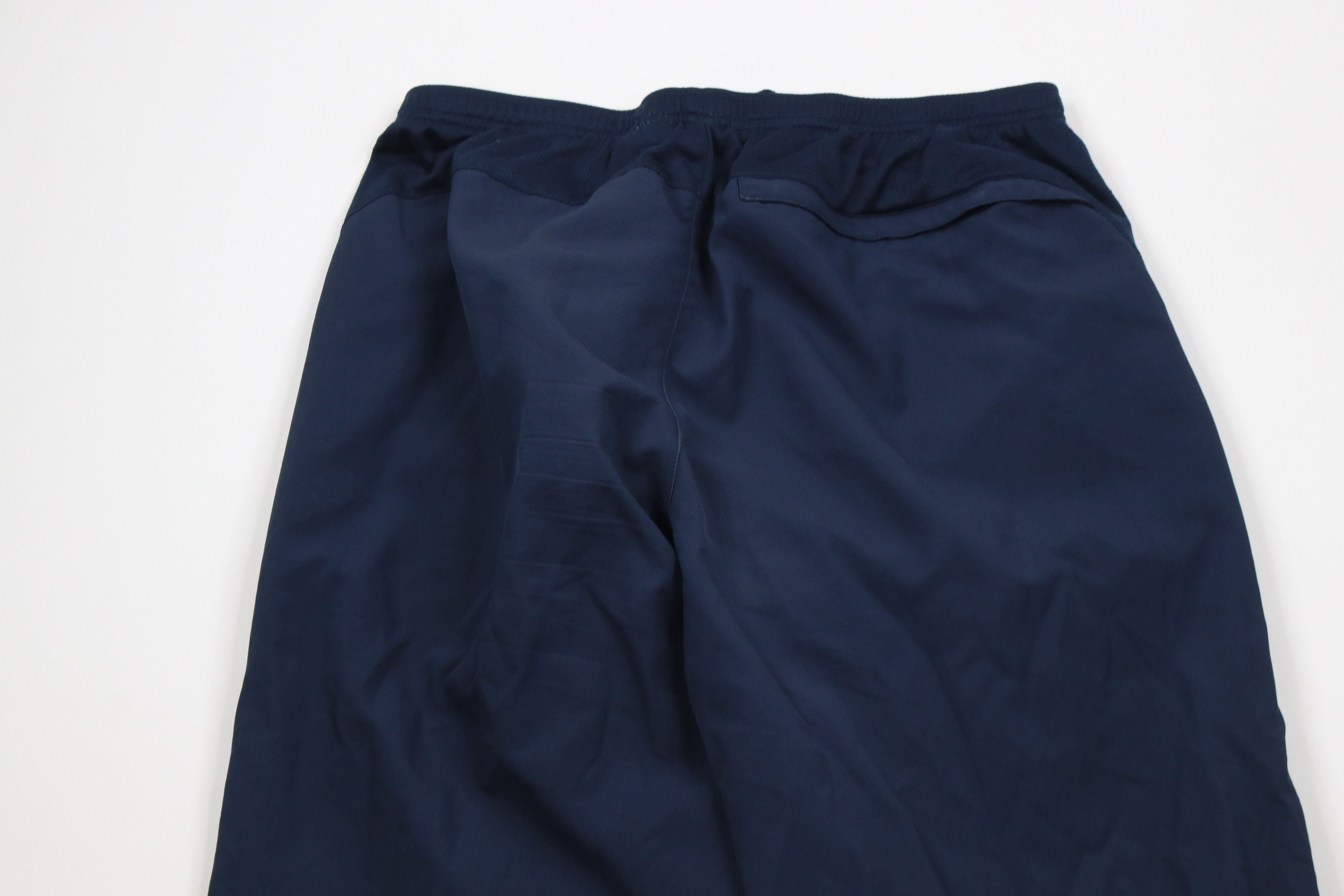 Nike × Vintage Vintage Y2K Nike Mini Swoosh Ribbed Wide Leg Pants Blue Size US 38 / EU 54 - 10 Thumbnail