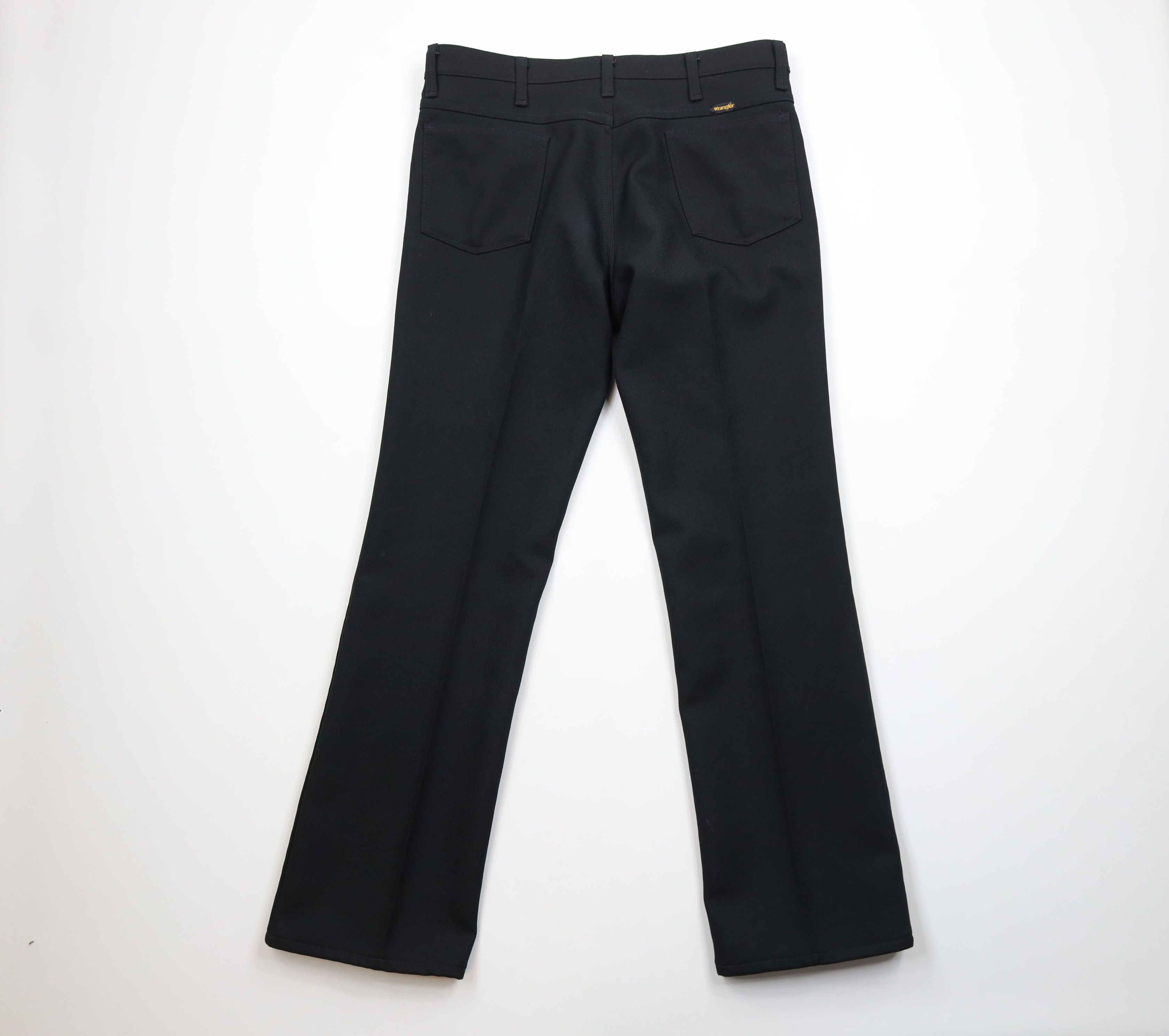 Vintage × Wrangler Vintage 90s Wrangler Flared Wide Leg Chino Pants Black USA Size US 36 / EU 52 - 8 Thumbnail