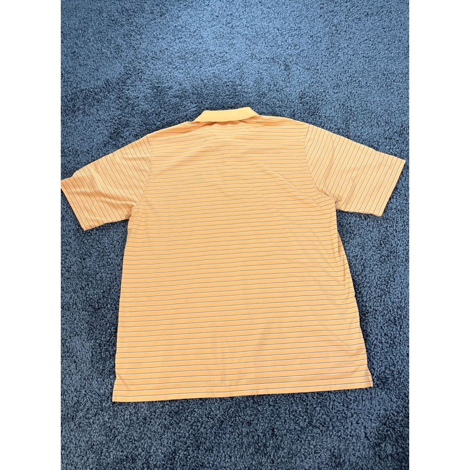 Vintage Donald Ross Polo Shirt Mens 2XL Orange Stripe Golf Cabin Bluff Performance Size US XXL / EU 58 / 5 - 6 Thumbnail
