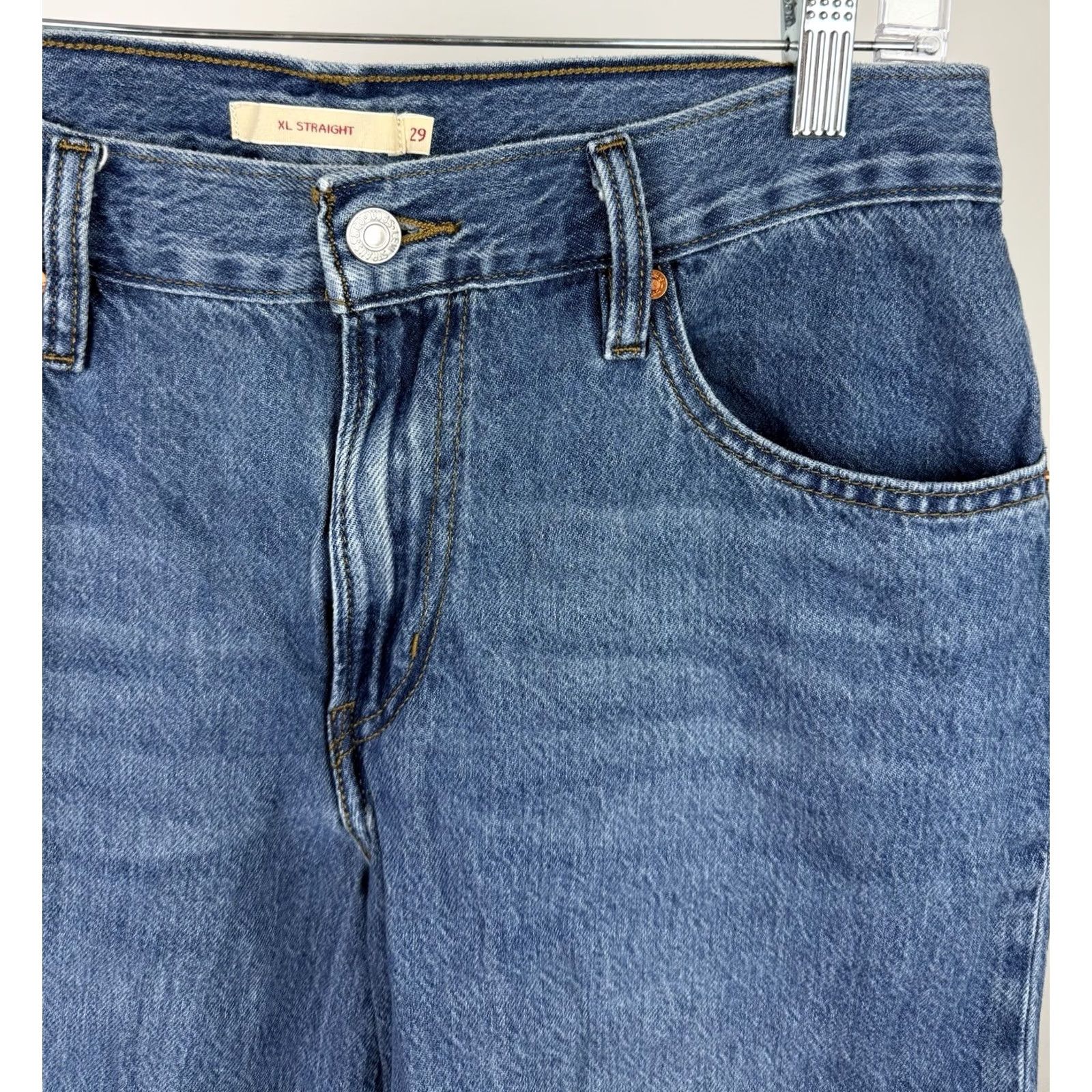 Levi's VINTAGE Levi's Womens Jeans Wide-Leg 29 29x31 XL Baggy Straight Leg 90s Grunge Hip Hop Retro Womens Size 29" - 6 Thumbnail