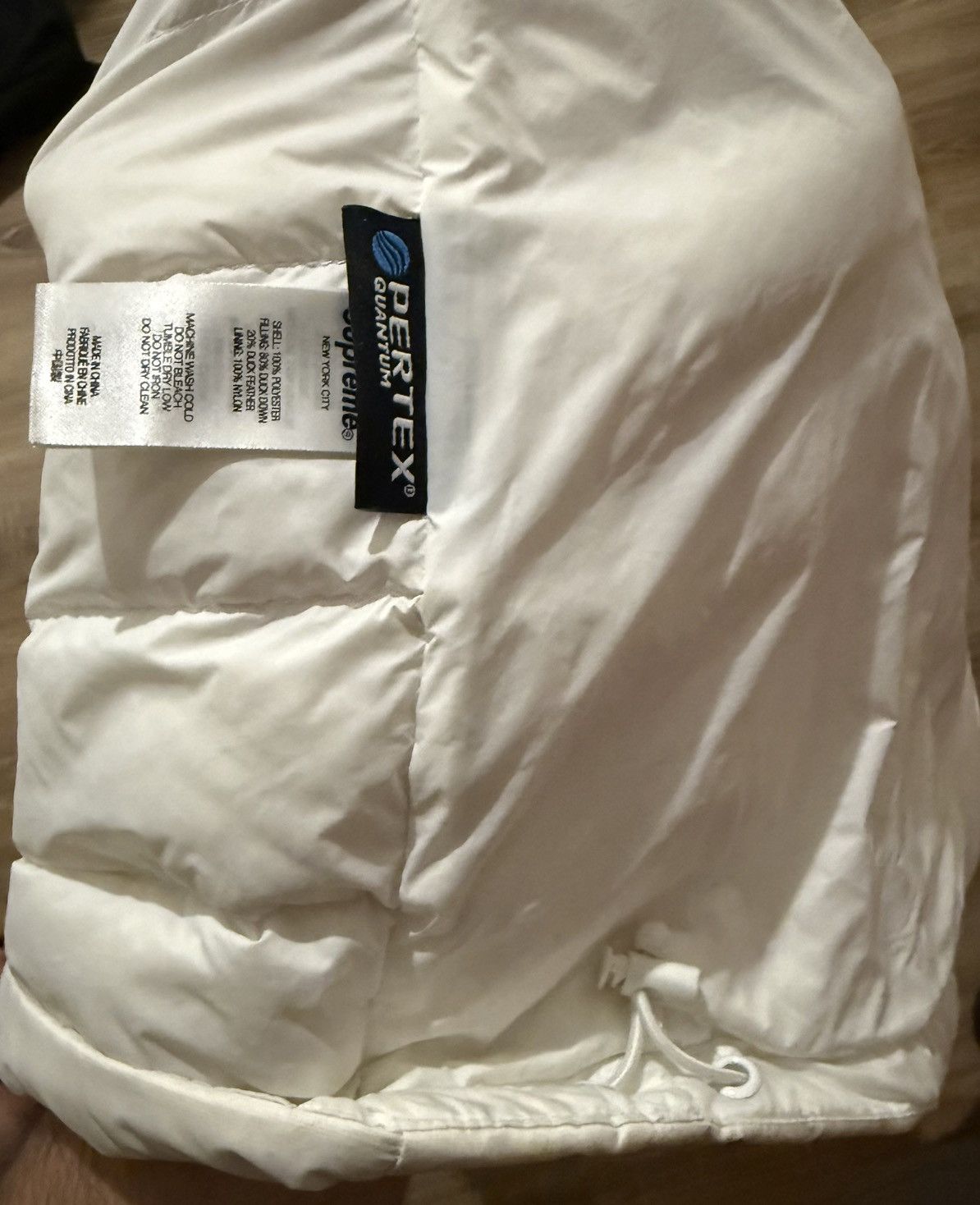 Supreme Supreme Micro Down Half Zip Hooded Pullover 'White' Size US M / EU 48-50 / 2 - 5 Thumbnail