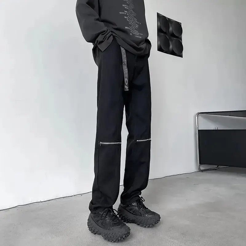Japanese Brand Retro loose straight leg micro flared jeans Size US 30 / EU 46 - 2 Thumbnail