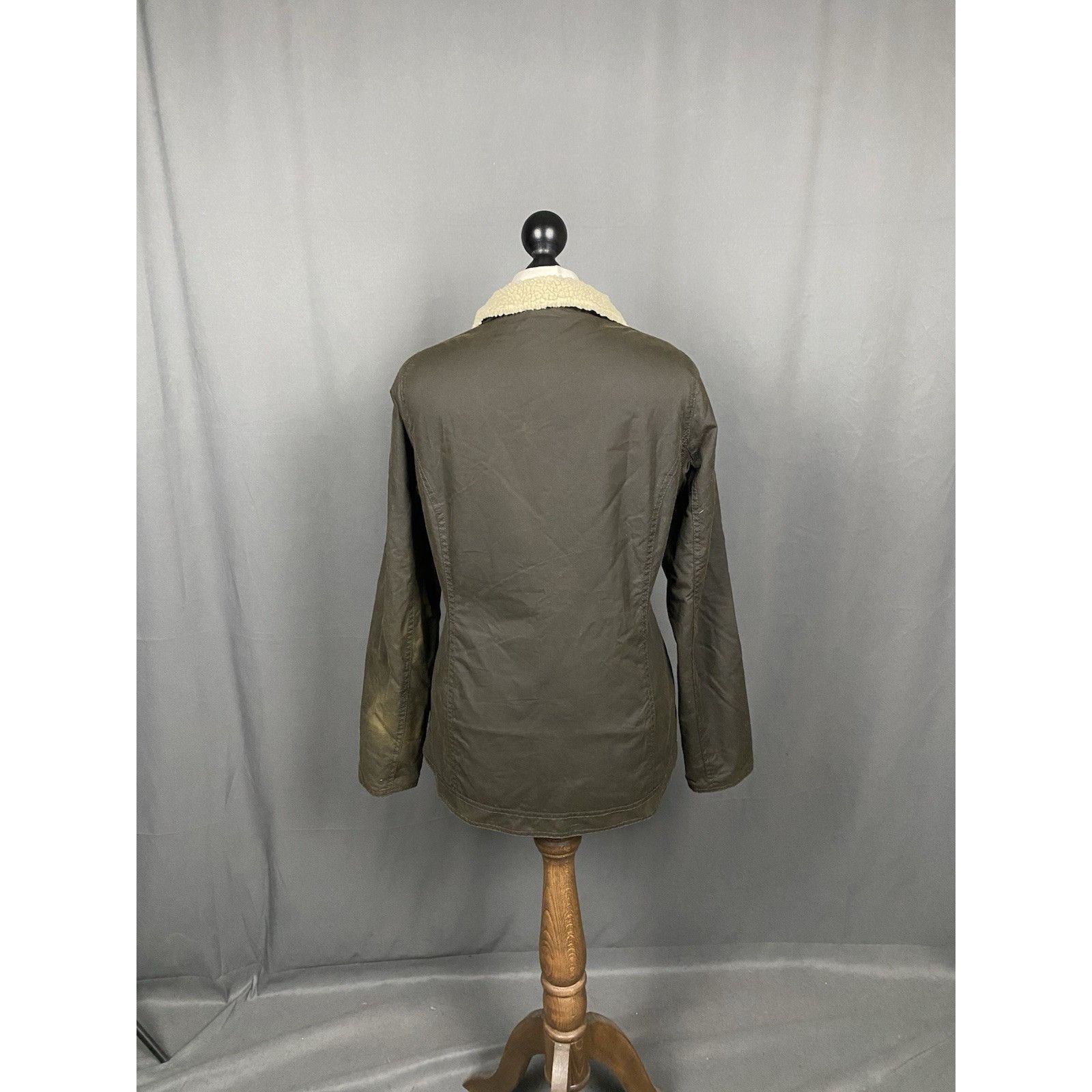 Barbour Barbour Howman Women's Green Waxed Insulated Winter Parka Ja Size M / US 6-8 / IT 42-44 - 7 Thumbnail