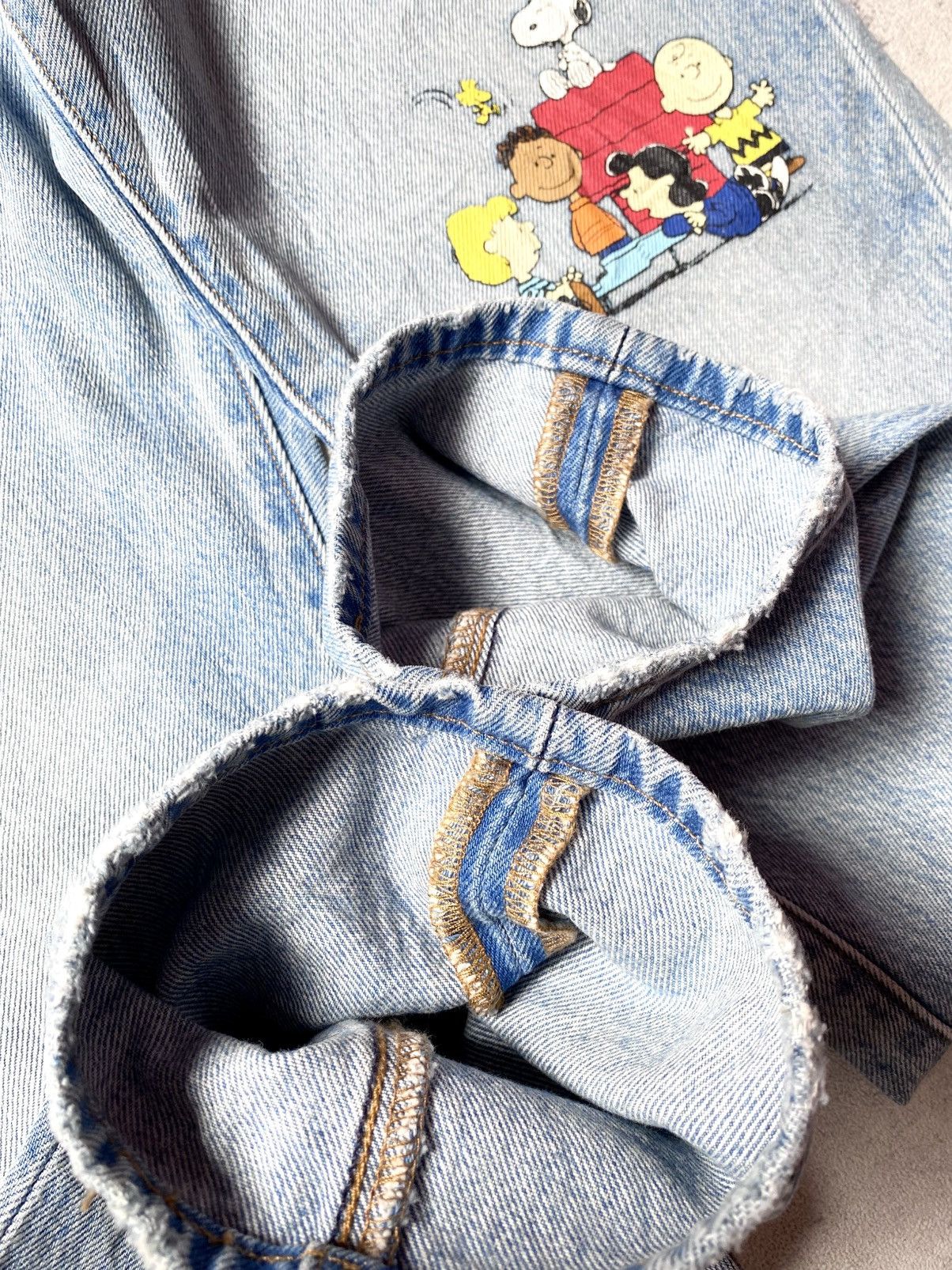Levi's Levis 501 x Peanuts Snoopy Light Blue Jeans Size 28" / US 6 / IT 42 - 11 Thumbnail
