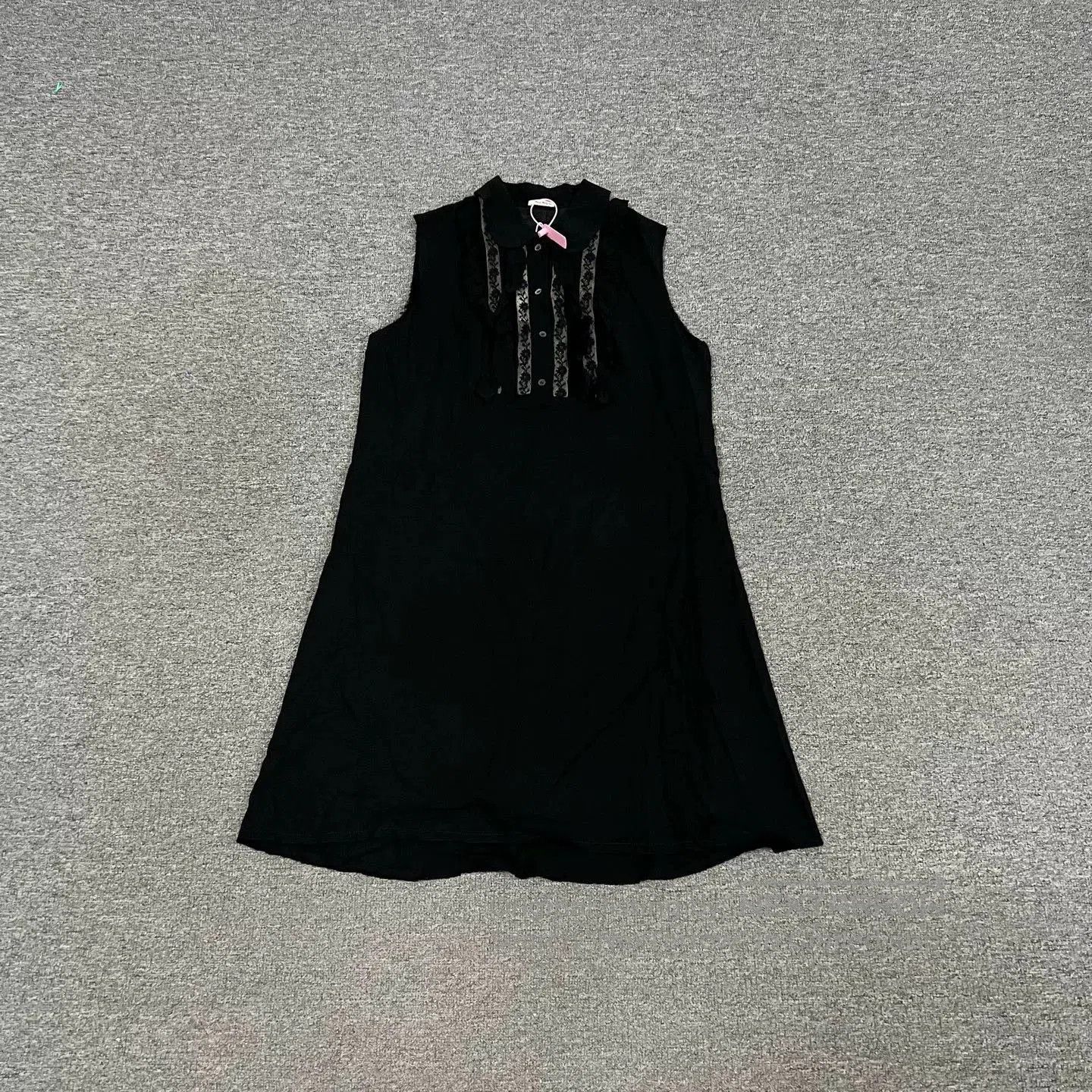 Miu Miu Miu Miu Black Lace Sleeveless Silk Dress. Size M / US 6-8 / IT 42-44 - 1 Thumbnail