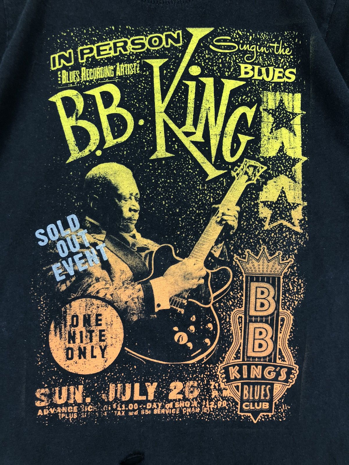 Band Tees Bb King Tour Jazz Big Print Distressed Tshirt Size S / US 4 / IT 40 - 7 Thumbnail