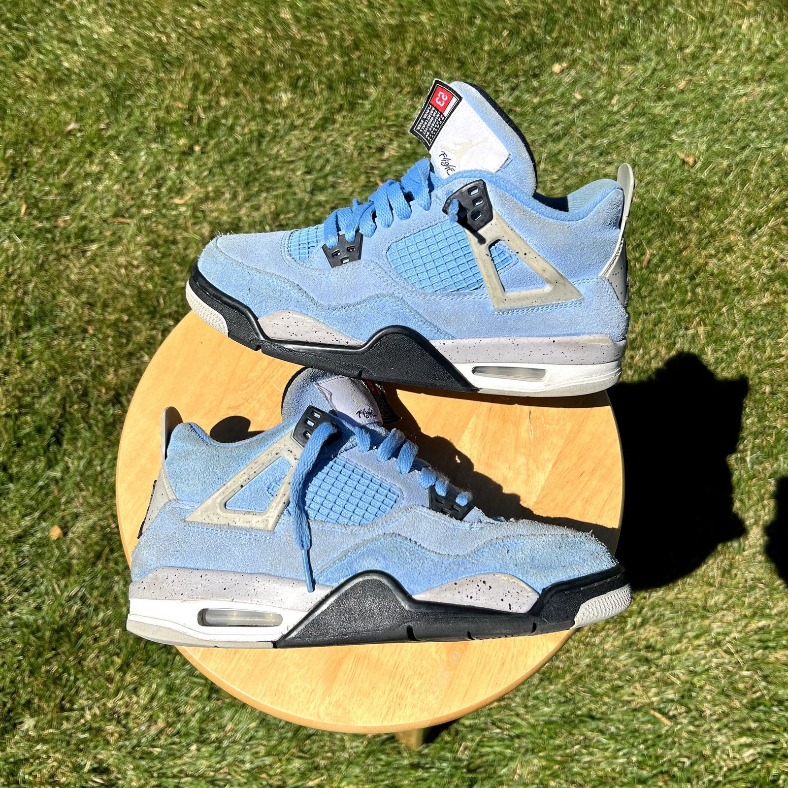 Jordan Brand × Nike Air Jordan 4 Retro GS University Blue Men's Shoes - Size 7 Size US 7 / EU 40 - 3 Thumbnail