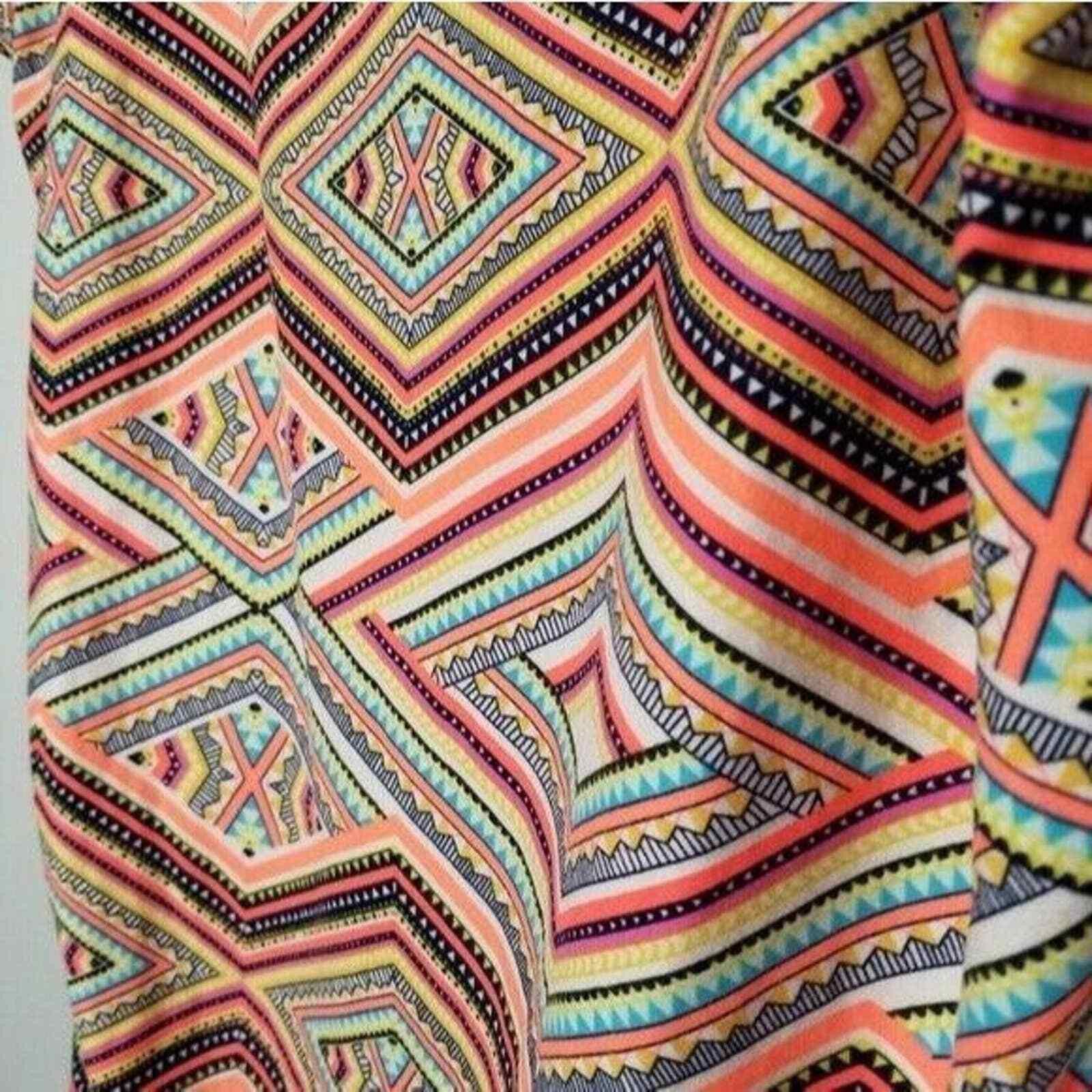Other Bobbie Brooks Dress Neon Bright Print Juniors Large L Soft Size L / US 10 / IT 46 - 5 Thumbnail