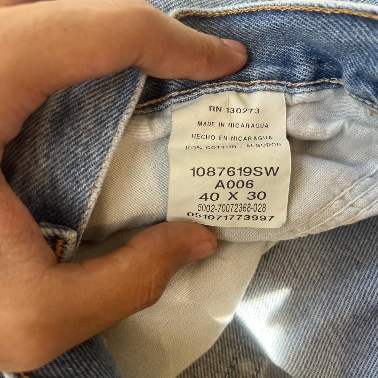 Vintage Vintage/2000s Super Baggy Medium Wash Grunge Denim Rustler Jeans! Size US 38 / EU 54 - 7 Thumbnail