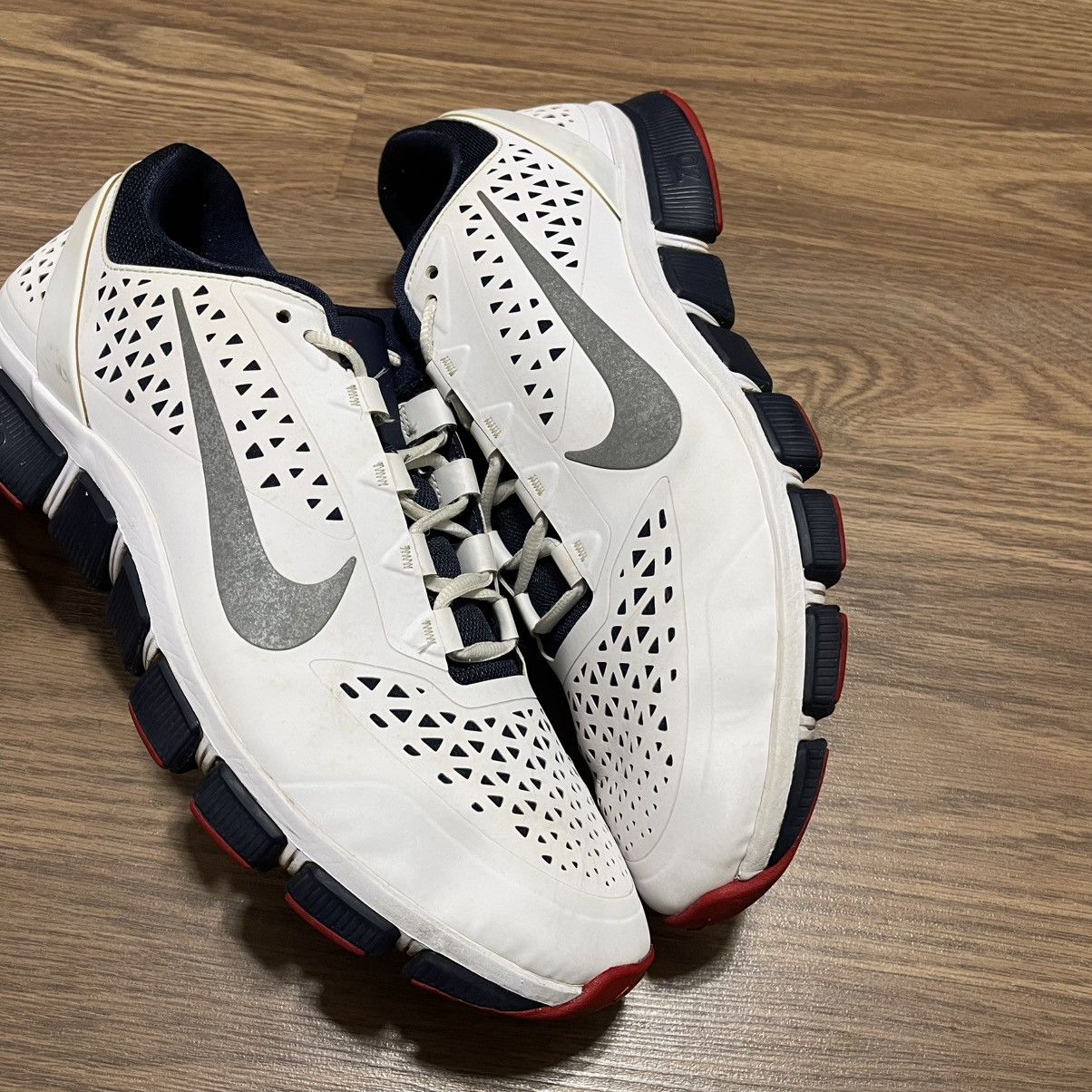 Nike 2012 Nike Free trainers 7.0 White blue red size 13 Size US 13 / EU 46 - 1 Thumbnail