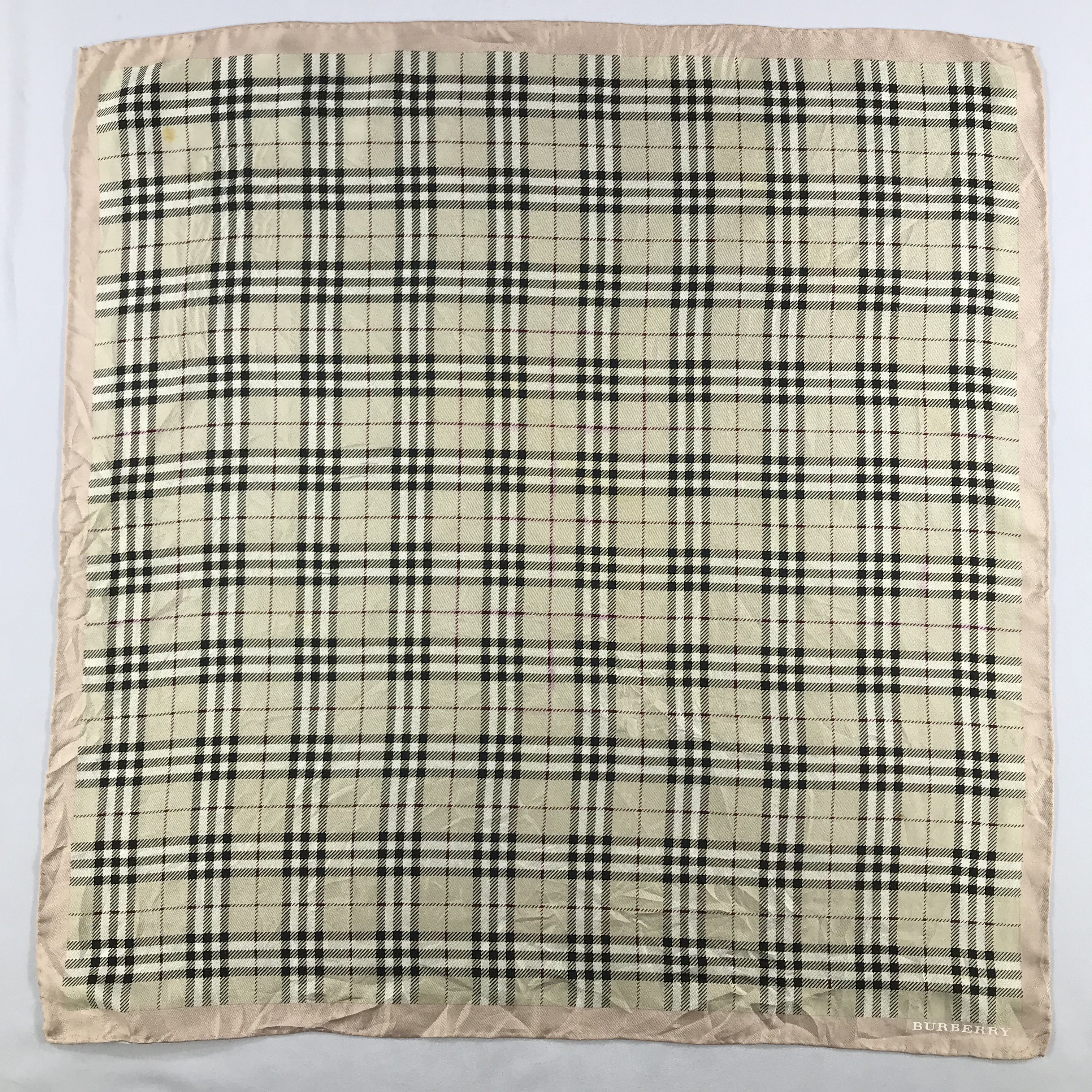 Burberry × Vintage Burberry Silk Scarf - S2731A Size ONE SIZE - 1 Thumbnail