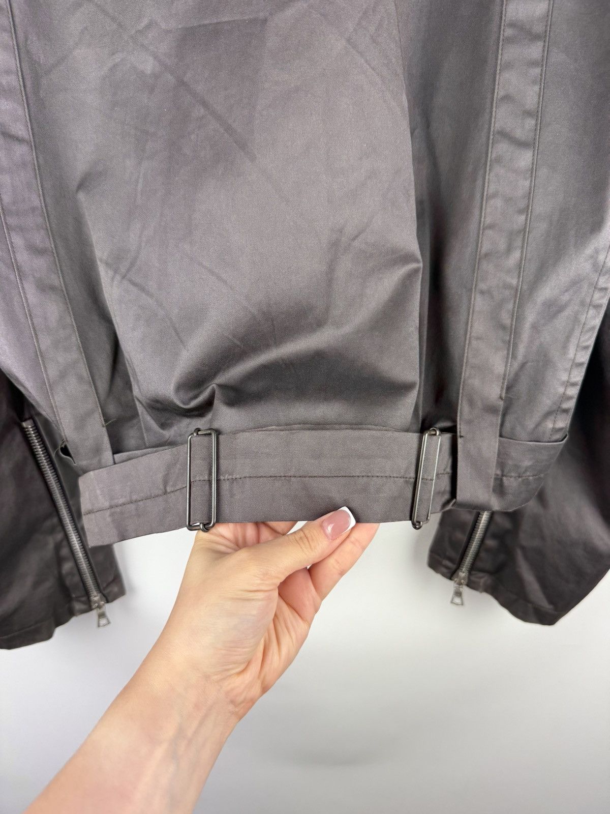 Dries Van Noten Dries Van Noten Crop Belted Assymetrical Collar Biker Jacket Size US M / EU 48-50 / 2 - 16 Thumbnail