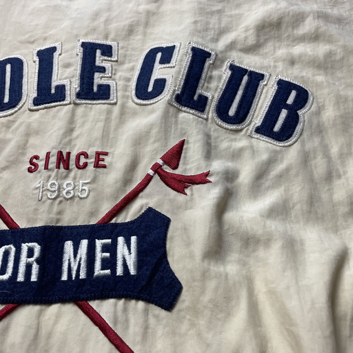 Nicole Club × Vintage 🇯🇵 VINTAGE NICOLE CLUB EMBROIDERED SPELL OUT BOMBER JACKET Size US XL / EU 56 / 4 - 13 Thumbnail