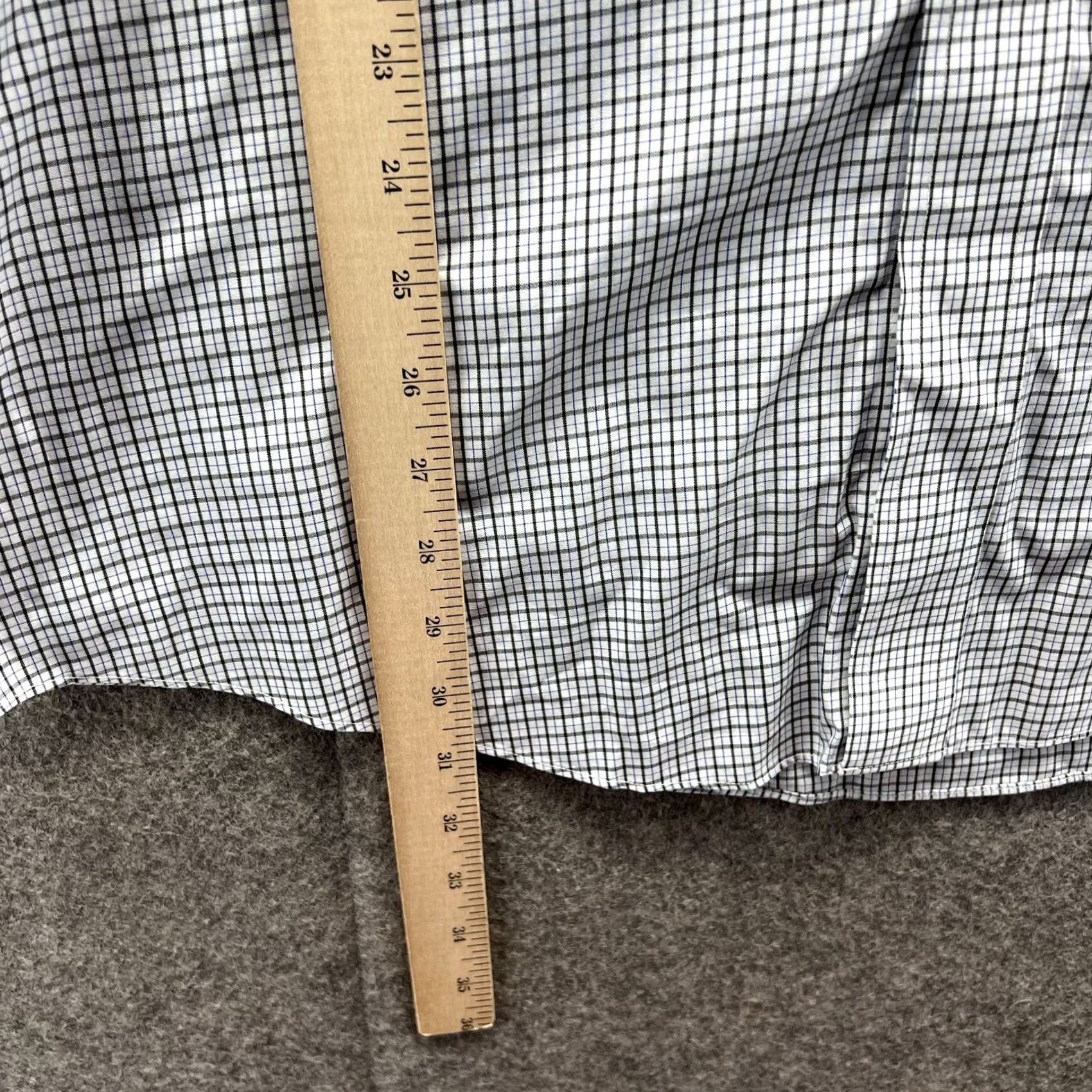 Brooks Brothers Brooks Brothers Dress Shirt Mens 16 2/3 Blue Button-Down Preppy Gingham 346 Shirt Size 42R - 4 Thumbnail