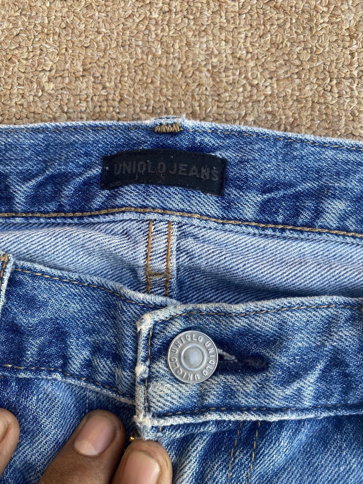 Jun Takahashi × Uniqlo Vintage uniqlo fabric by khaihara straight cut denim Size US 32 / EU 48 - 4 Thumbnail