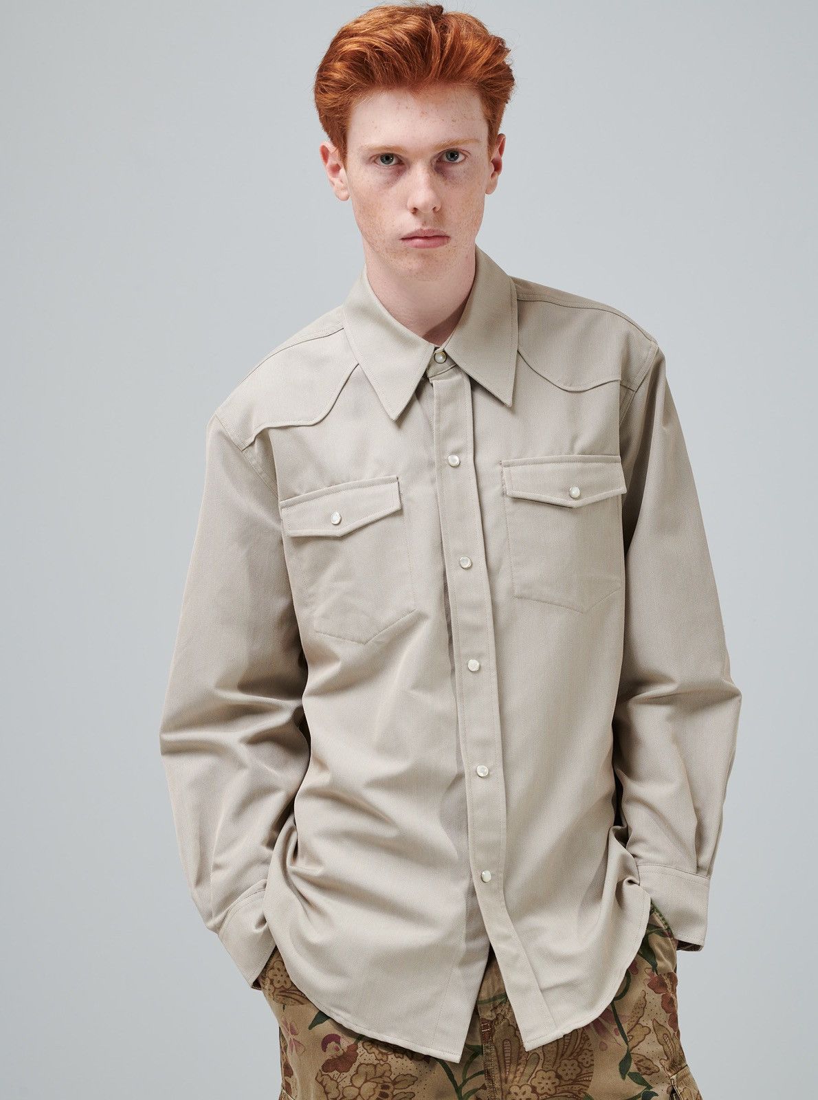 Our Legacy Our Legacy Frontier Shirt Lucid Pistachio Rural Wool Size US M / EU 48-50 / 2 - 10 Thumbnail