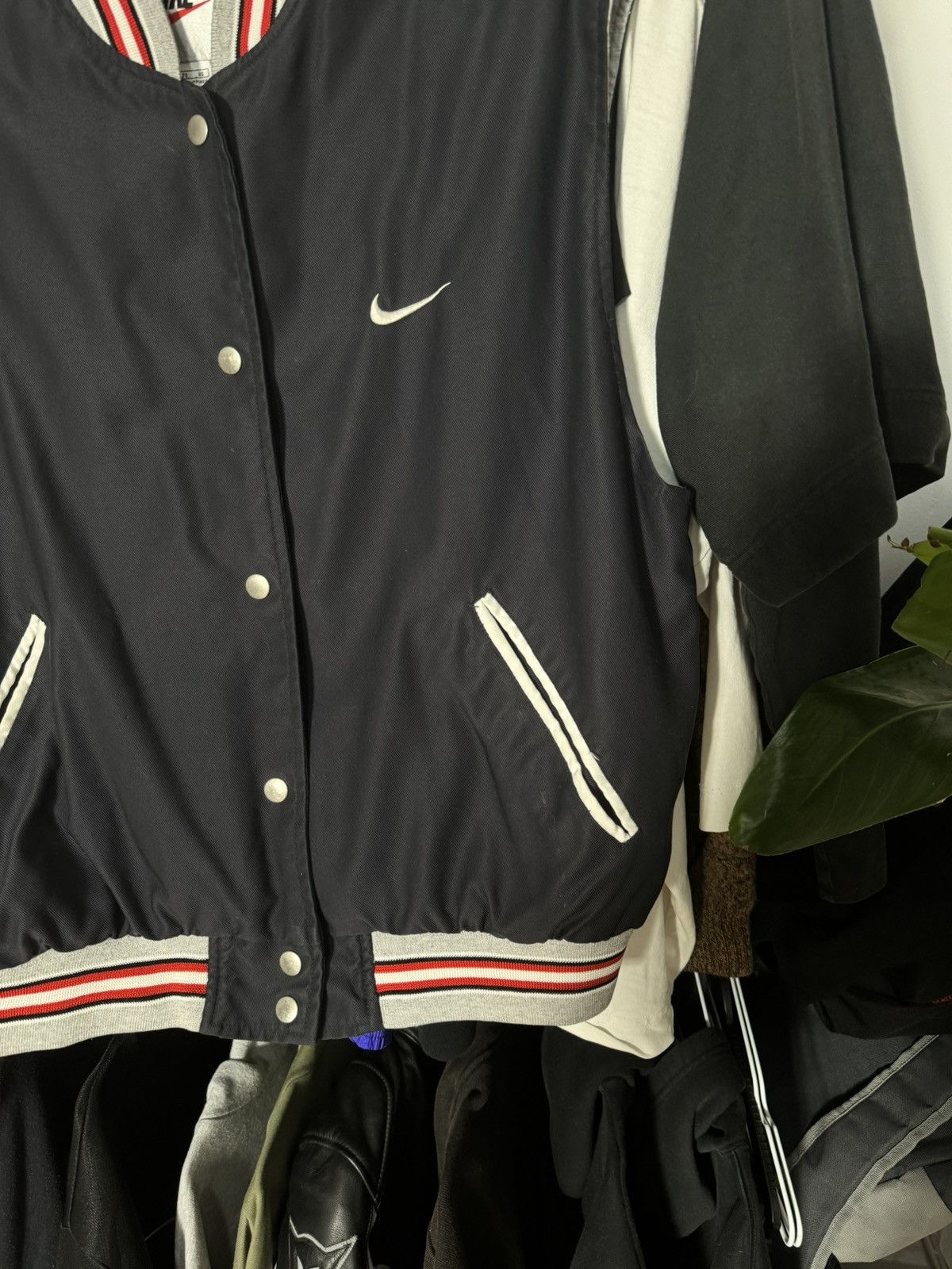 Nike × Vintage 90s Vintage Nike Spell Out Big Logo Zip Up Vest Retro Swoosh Size US S / EU 44-46 / 1 - 4 Thumbnail