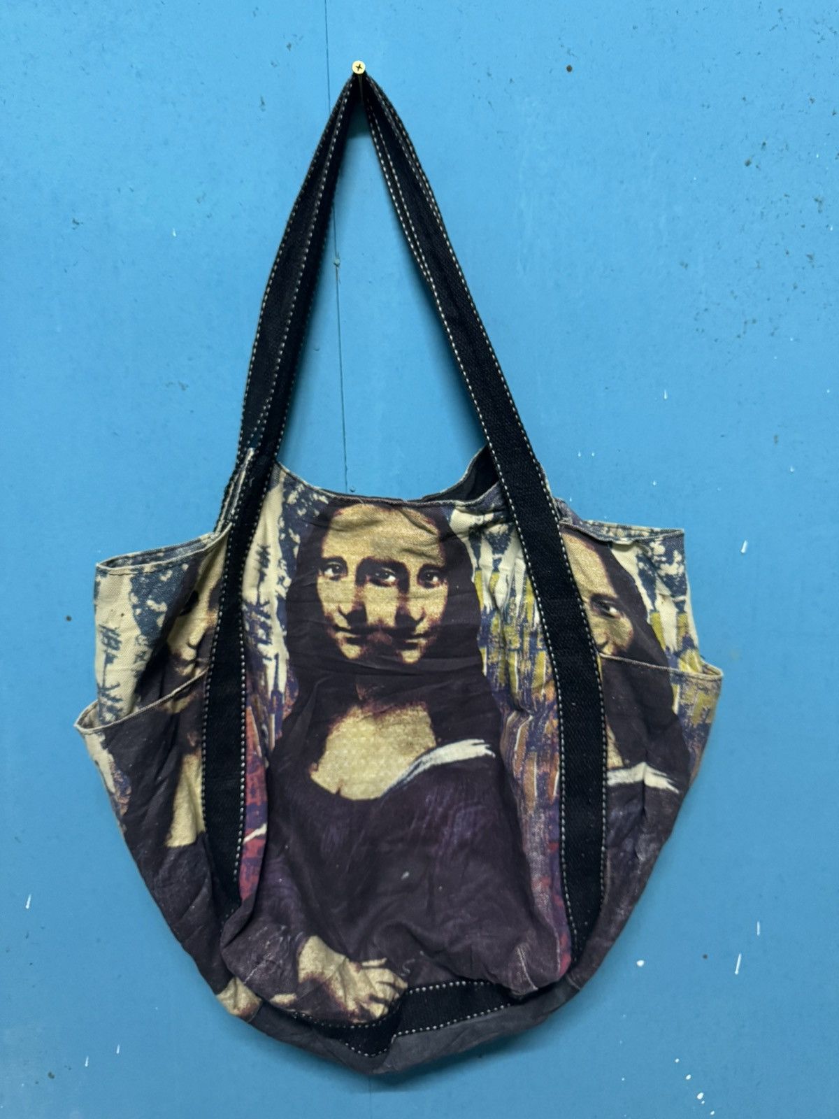 Vintage Mona Lisa Tote Bag Size ONE SIZE - 3 Thumbnail
