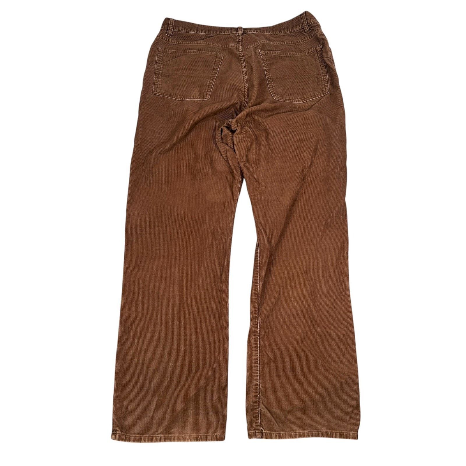 Polo Ralph Lauren Polo Ralph Lauren Corduroy Pants Men’s 35 x 30 Brown Pockets Size US 35 - 2 Thumbnail