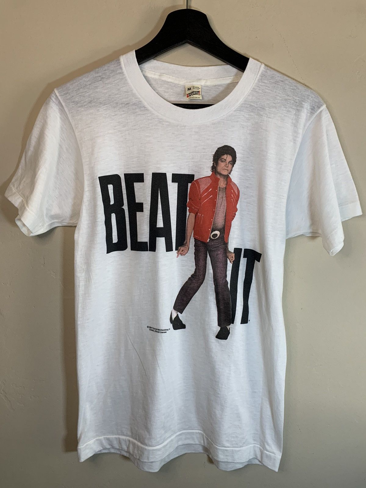 Band Tees RARE Vintage 1984 Michael Jackson Beat It Screen Stars