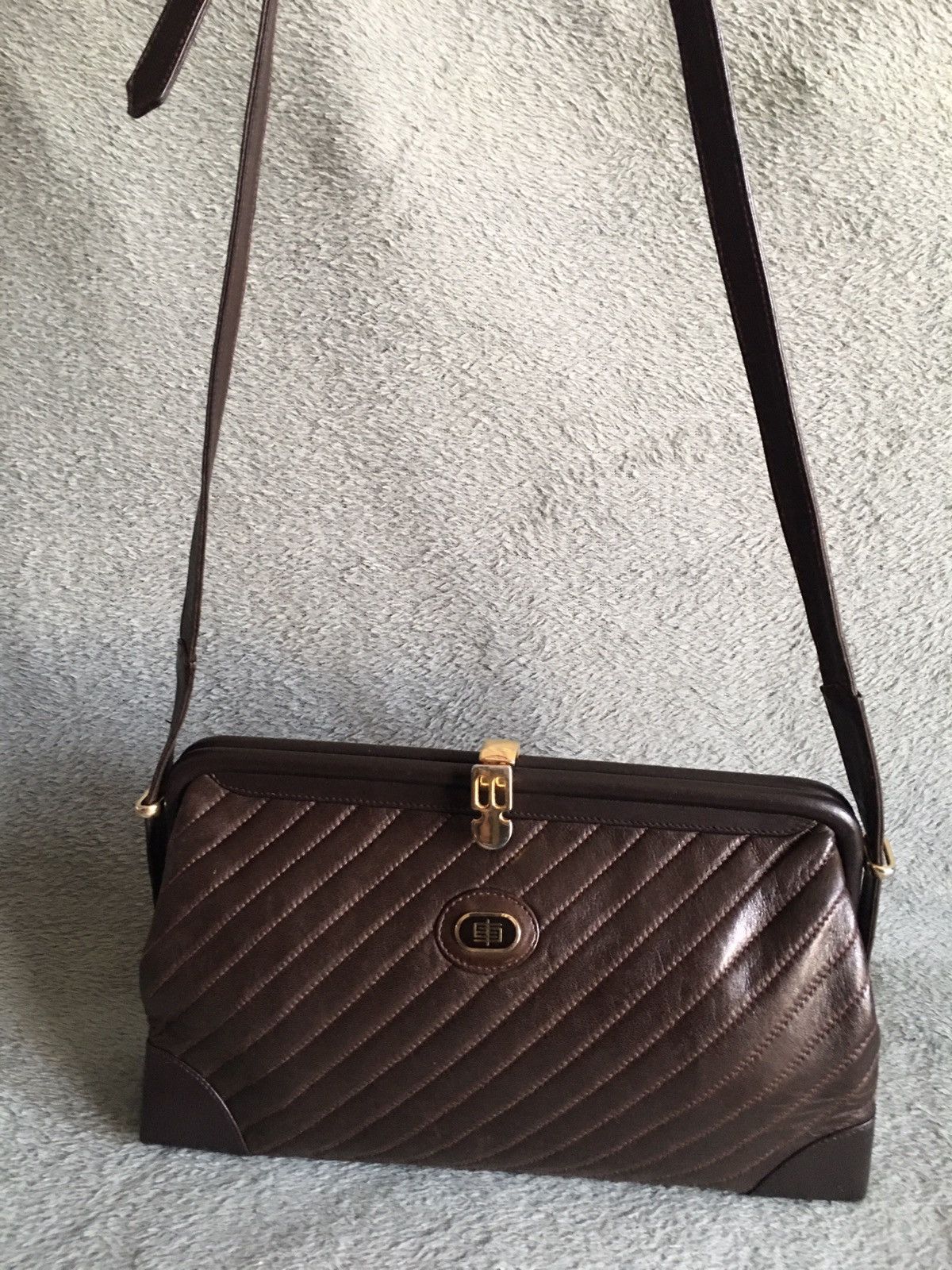 Emilio Pucci × Vintage Emilio Pucci Vintage Brown Leather Shoulder Bag Size ONE SIZE - 2 Thumbnail