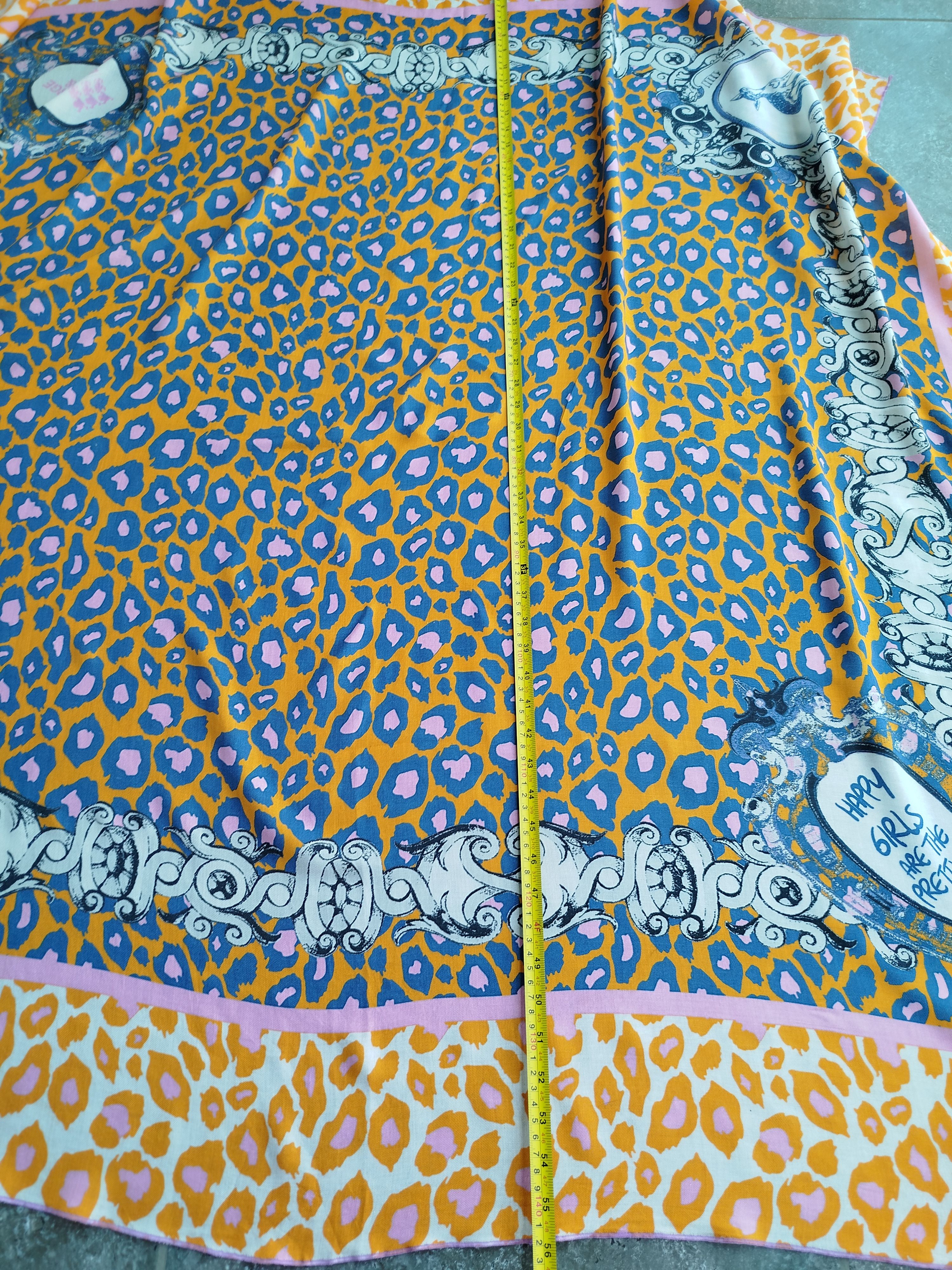 George Gina & Lucy Scarf Pareo Square Extra Large Animal Print Viscose Size ONE SIZE - 12 Thumbnail