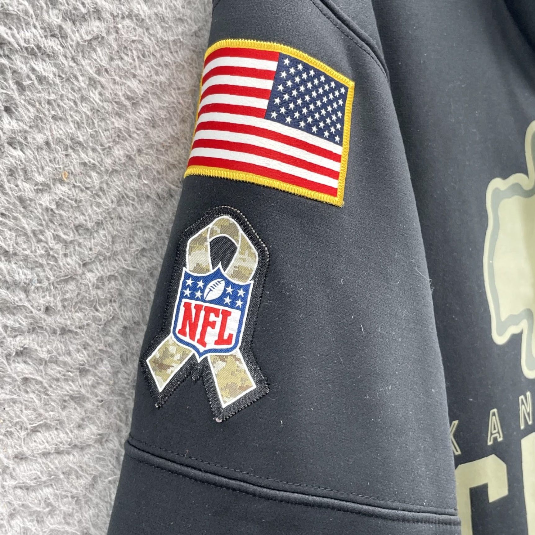 Nike Nike Hoodie Men's Salute to Service On Field Freedom Kansas City Chiefs NFL Graphic Print Black XS/S/M/L? Size US S / EU 44-46 / 1 - 6 Thumbnail
