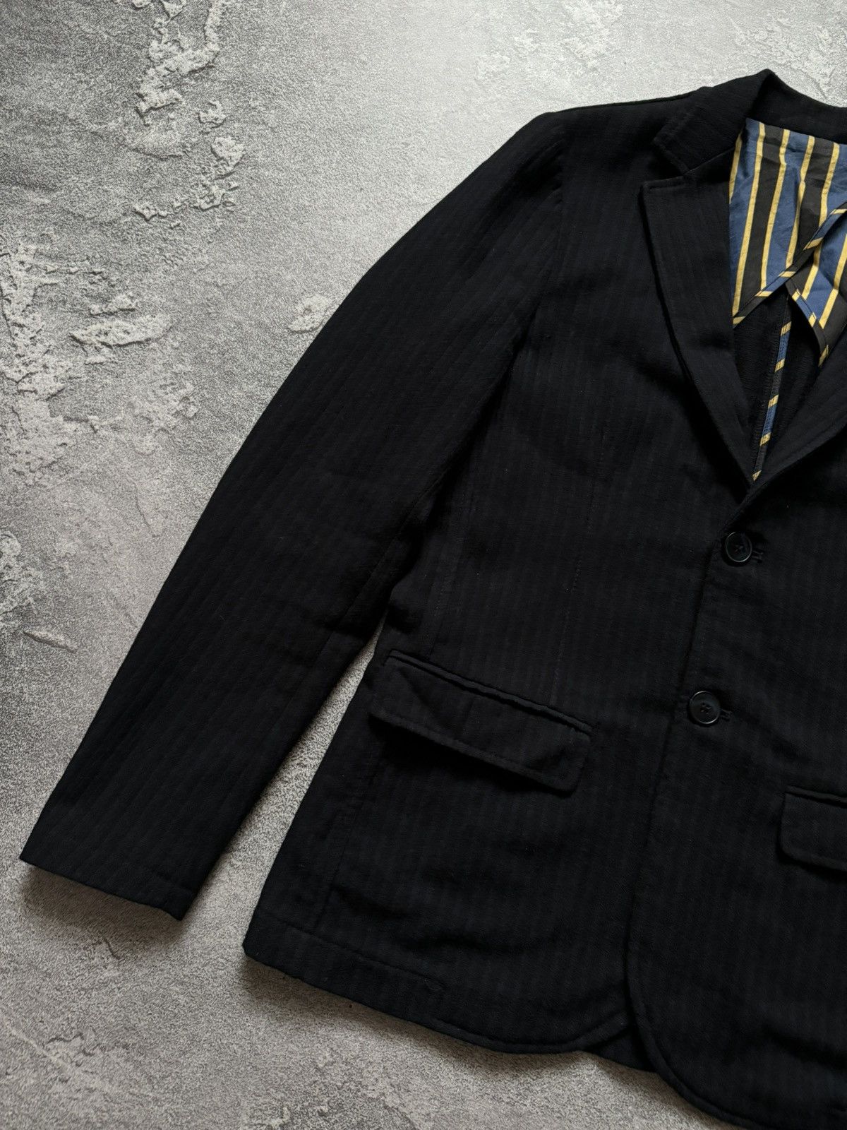 Designer × Officina36 Officina36 striped size48 button up blazer jacket light coat Size US S / EU 44-46 / 1 - 6 Thumbnail