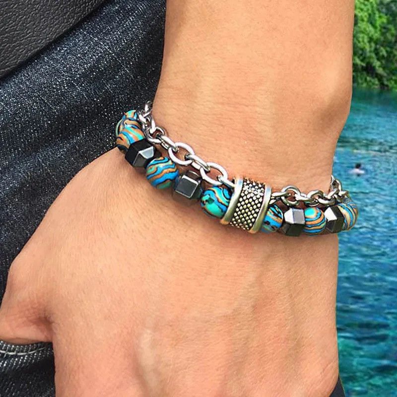 Other Natural Malachite Beaded Bracelets Size ONE SIZE - 1 Thumbnail