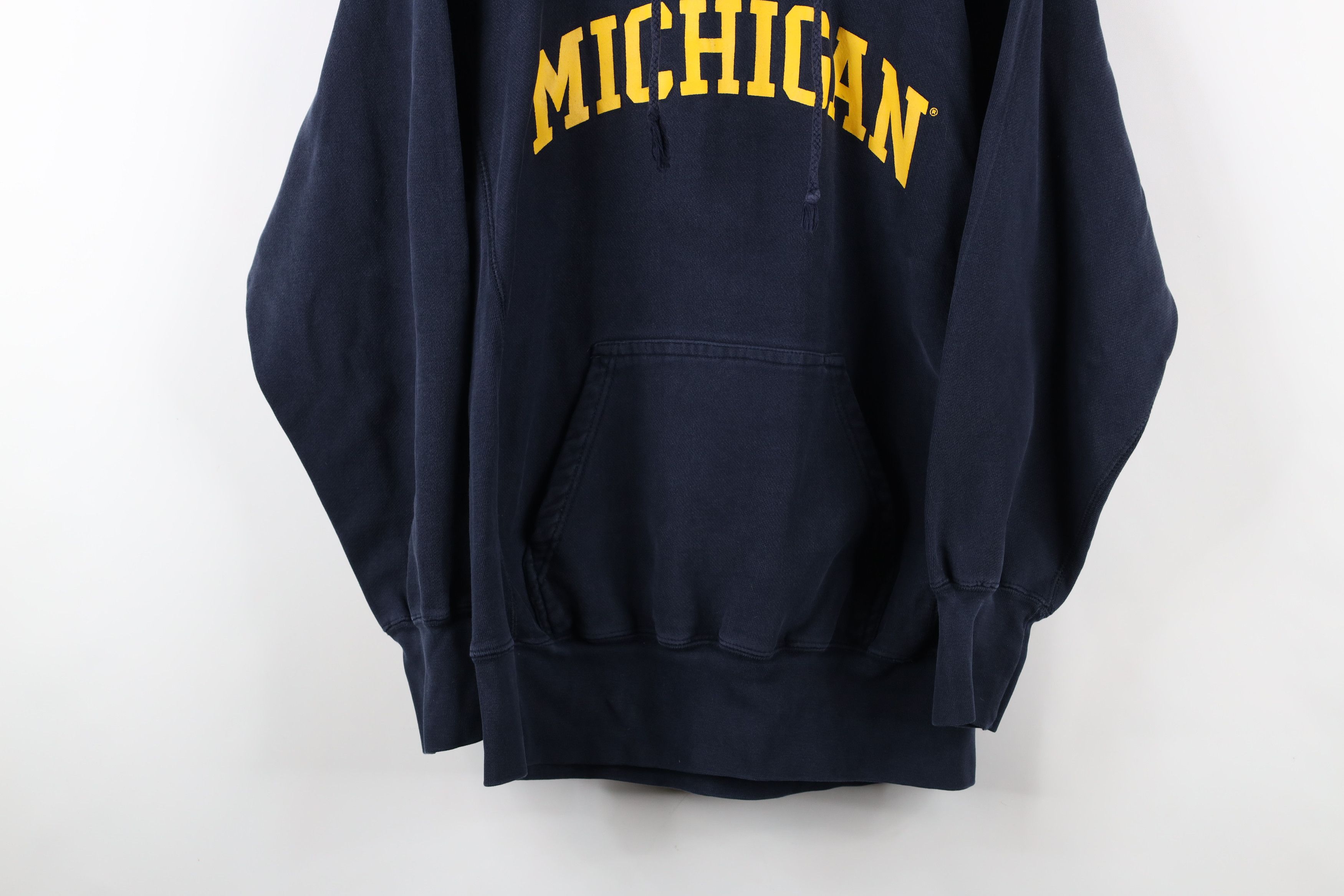 Vintage Vintage 90s Reverse Weave University of Michigan Hoodie Size US S / EU 44-46 / 1 - 3 Thumbnail