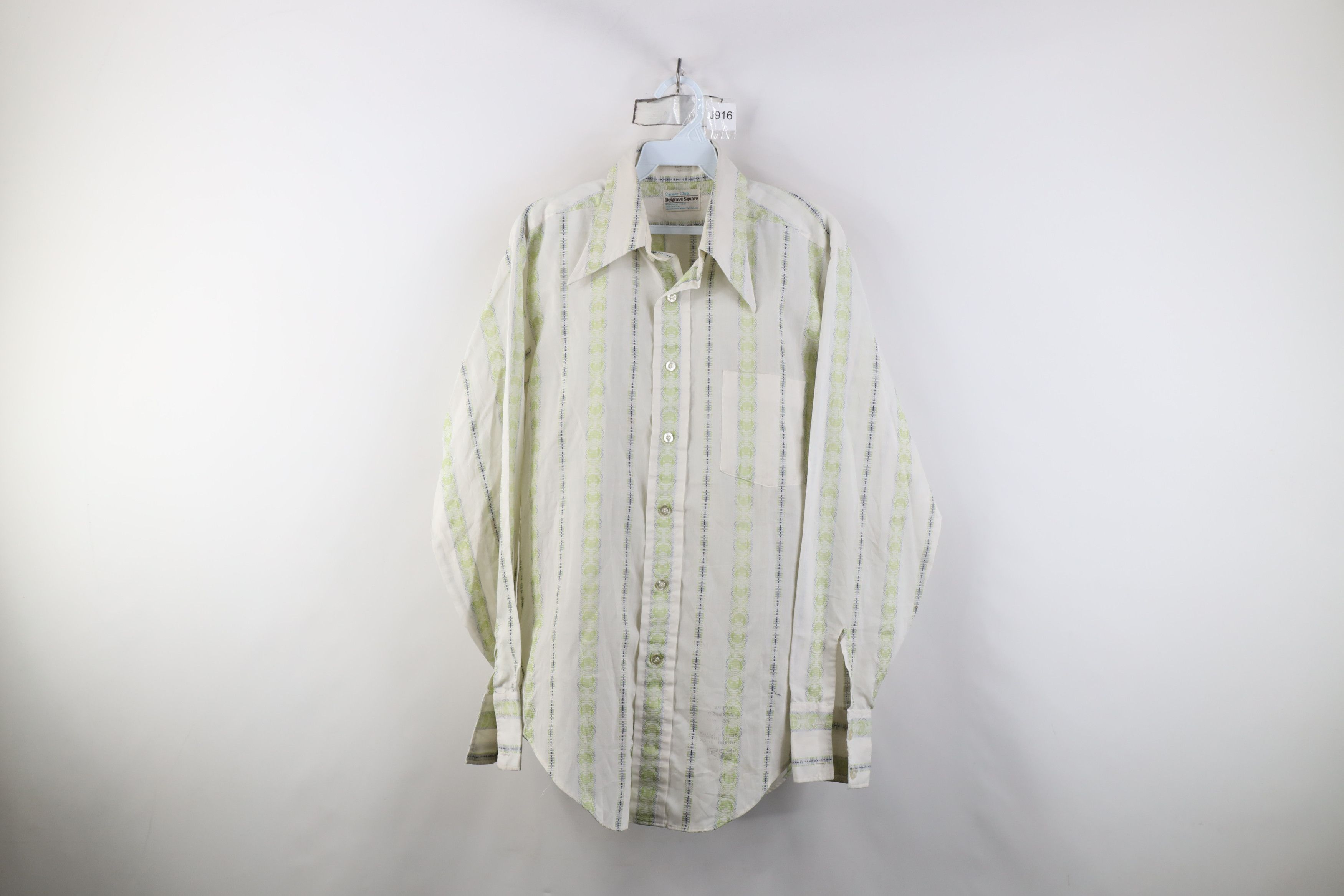Vintage Vintage 60s 70s Streetwear Dagger Collar Button Shirt USA Size US M / EU 48-50 / 2 - 1 Thumbnail