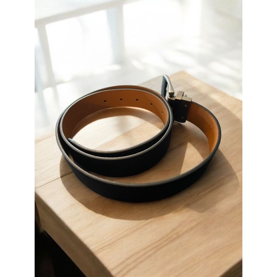 Unknown London Plus Size Woman's Brown Leather Belt with Silver Buckle 45" Size ONE SIZE - 4 Thumbnail