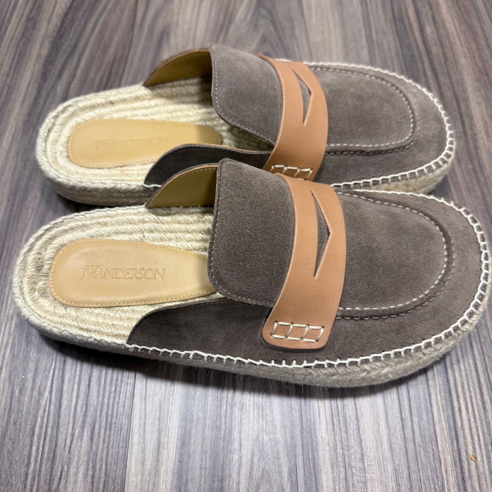 JW Anderson NIB JW Anderson Taupe Loafer Mule Espadrilles | US 43 UNISEX Size US 10 / EU 43 - 6 Thumbnail