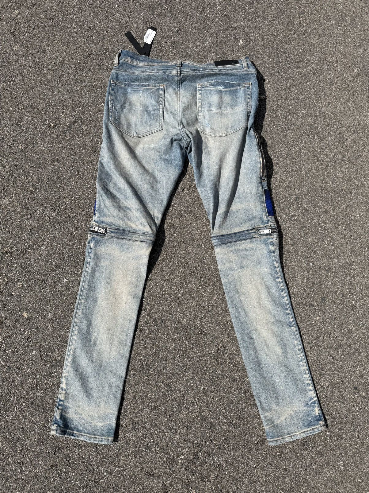 Amiri Amiri Clay Indigo Blue Plaid MX2 Jeans Size US 34 / EU 50 - 2 Thumbnail