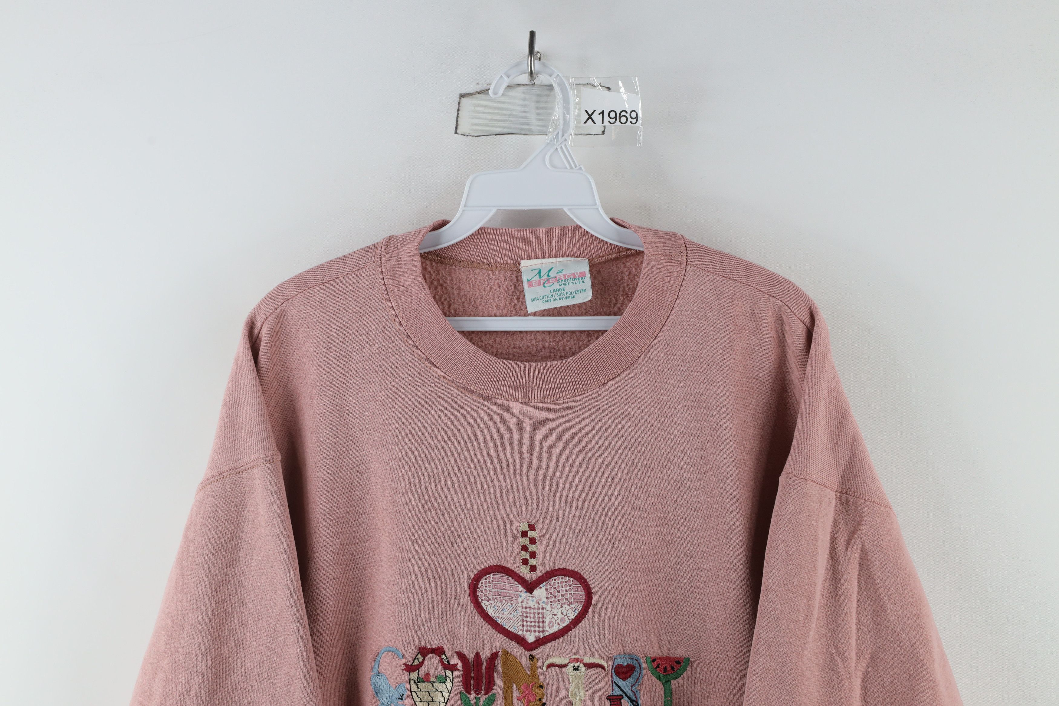 Vintage Vintage 90s Streetwear Country Crewneck Sweatshirt USA Size L / US 10 / IT 46 - 2 Thumbnail