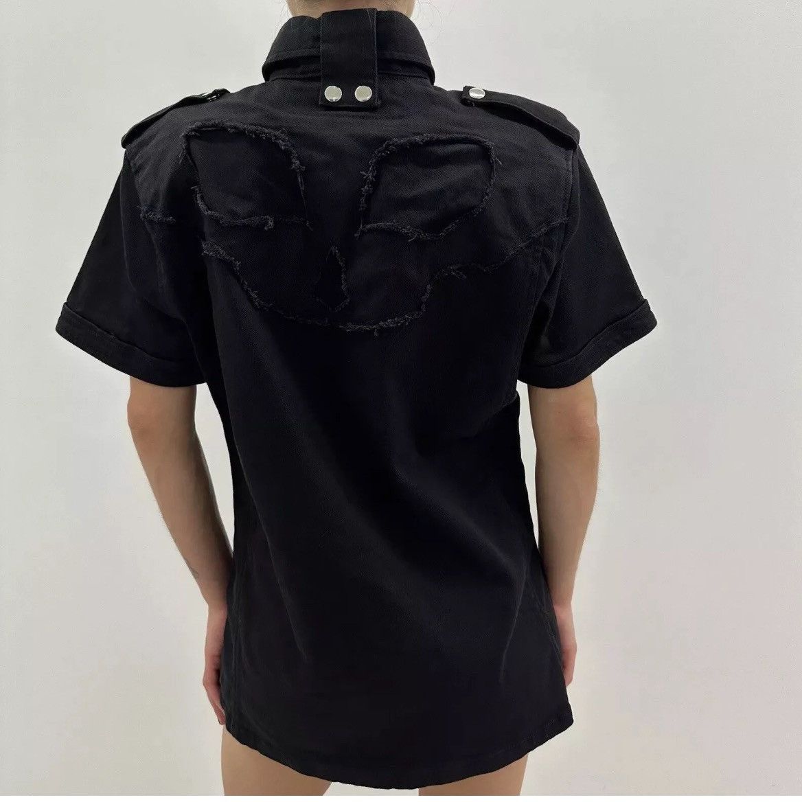 Other Vixxsin Gothic Goth Punk Shirt Black Rave Denim Eyes Size S / US 4 / IT 40 - 11 Thumbnail
